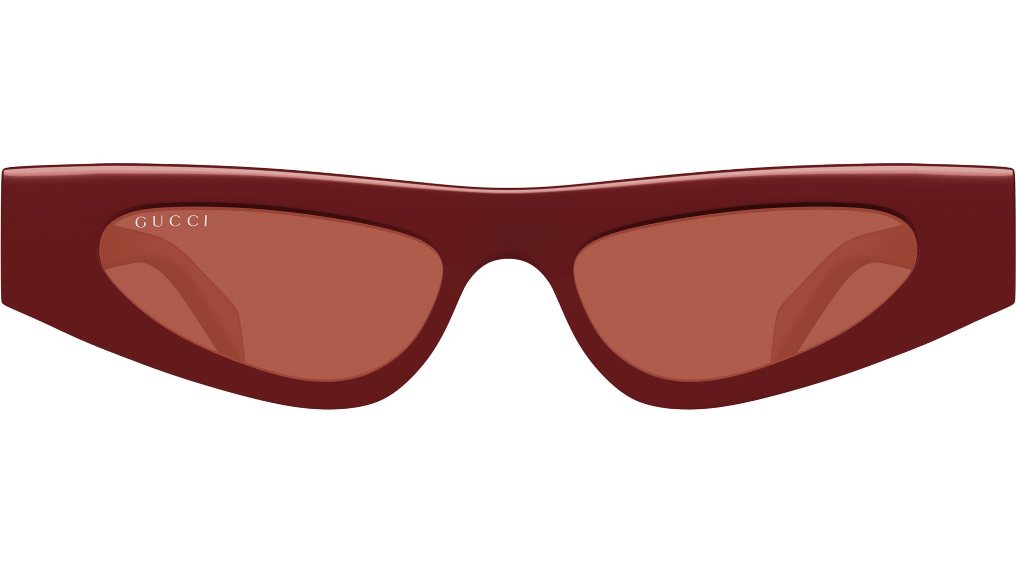 Gucci Geometric Red and Brown Sunglasses GUCCI 3864 Red Green Stripe Brown Havana Classic Star Logo  main image 2