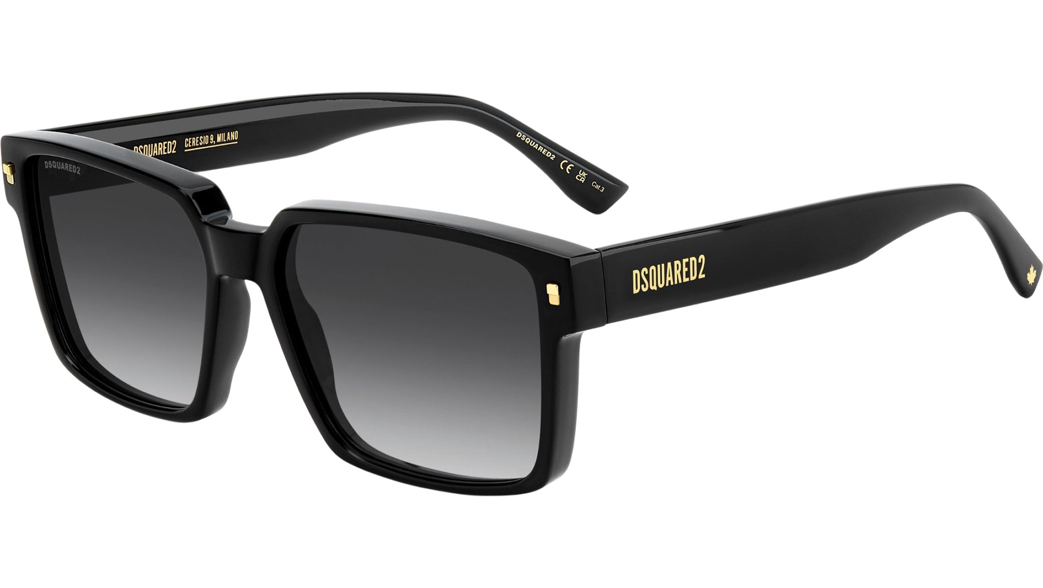 Dsquared2 D2 0202/G/S 807 9O Sunglasses Black - eye-oo.com display picture 1