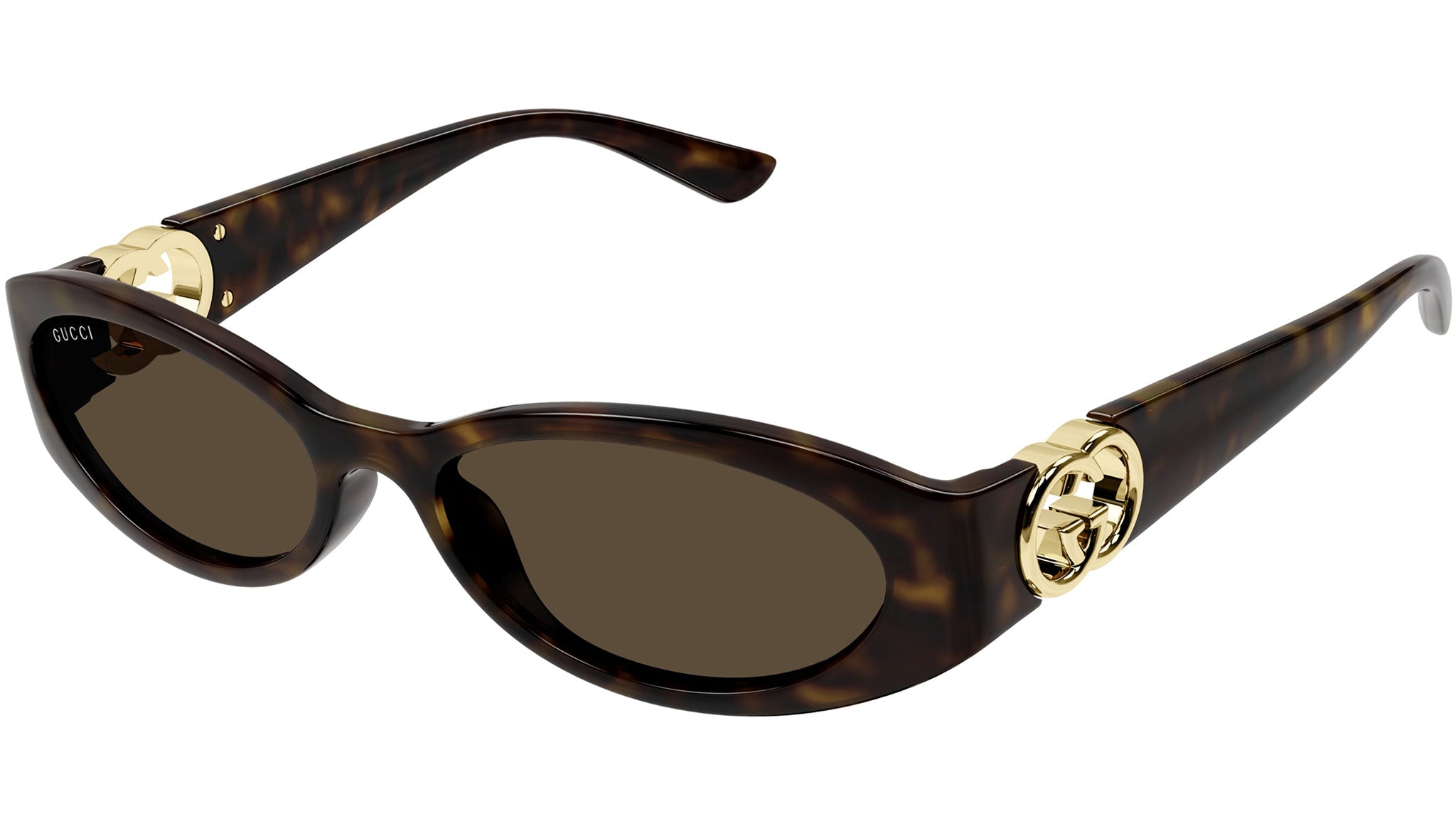 Gucci GG1660S 002 Sunglasses Dark Havana - eye-oo.com