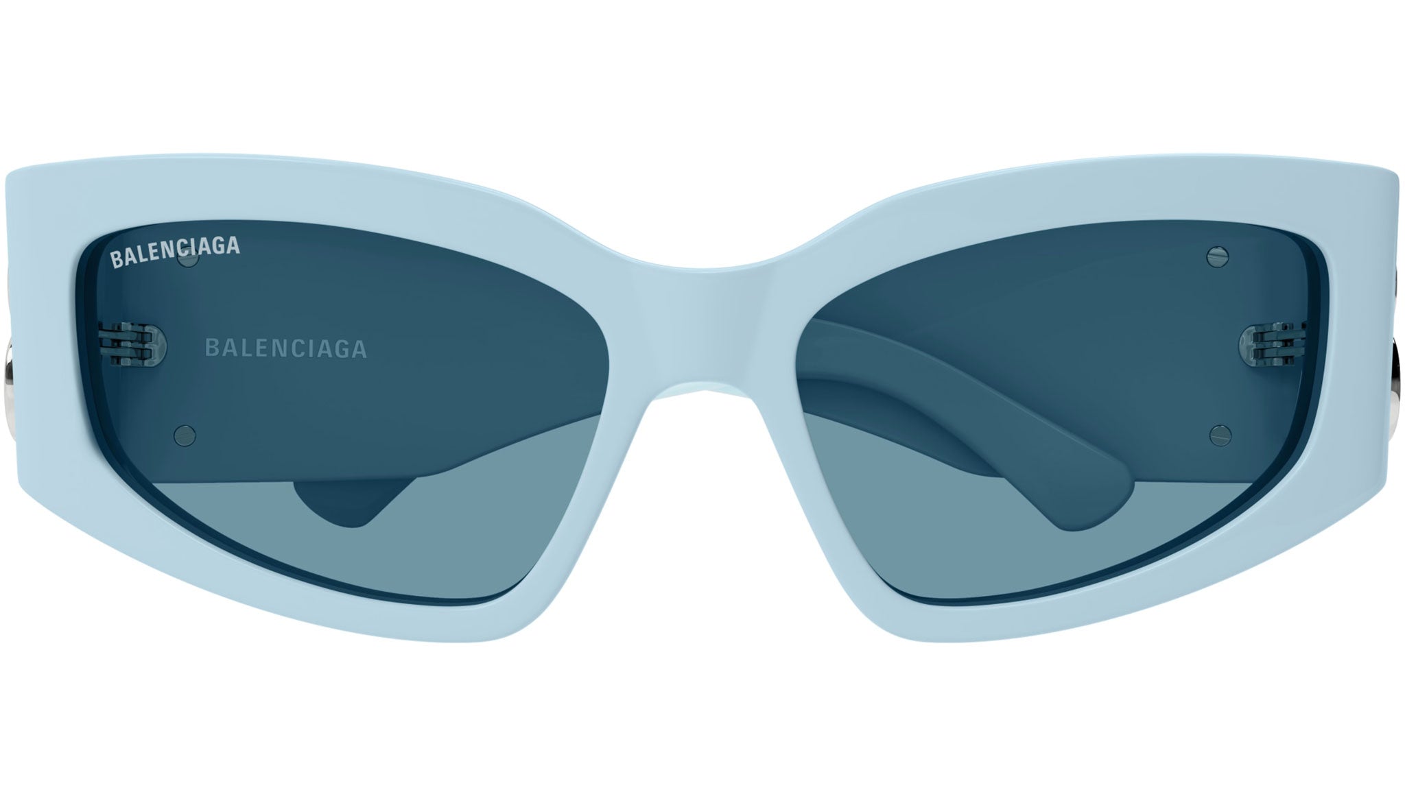 BB0321S Balenciaga Cat Eye Sunglasses 014 Blue - eye-oo.com