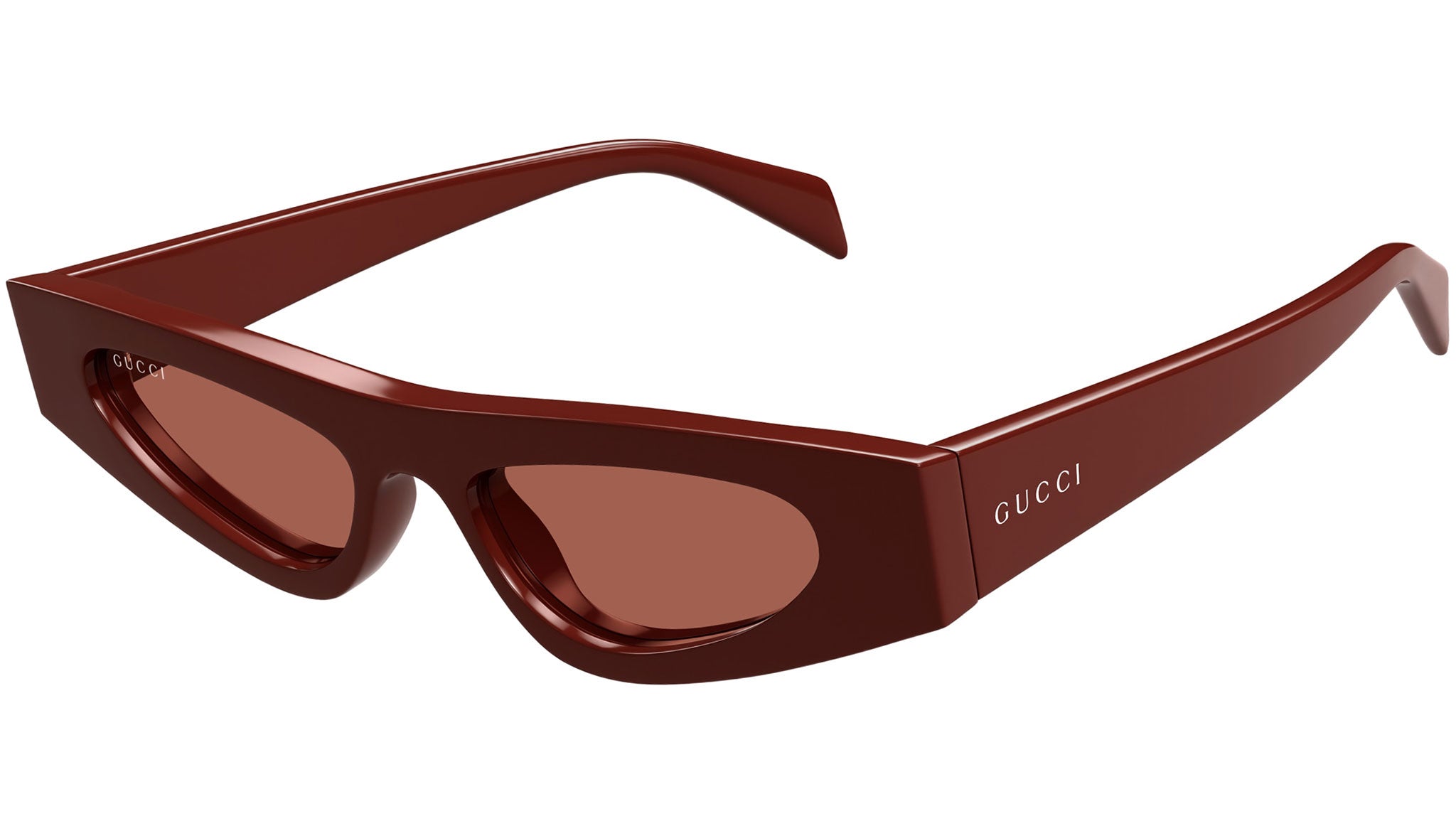 Gucci Sunglasses GG1779S 003 Shiny Solid Burgundy - eye-oo.com display picture 3