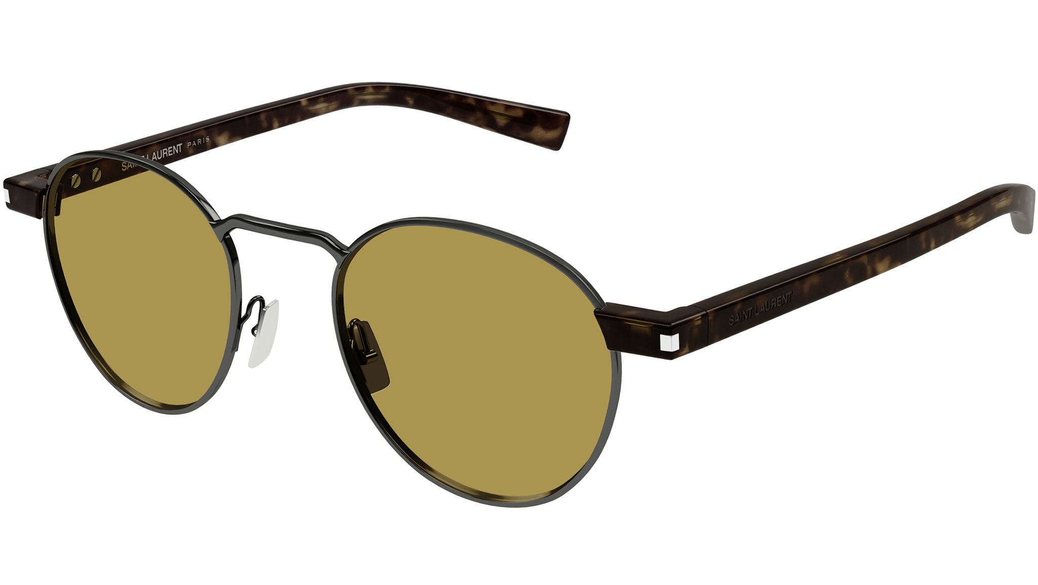 サンローラン SL707 003 サングラス ブラウン プラチナム SL 707 Saint Laurent Sunglasses 003 Dark Ruthenium - eye-oo.com