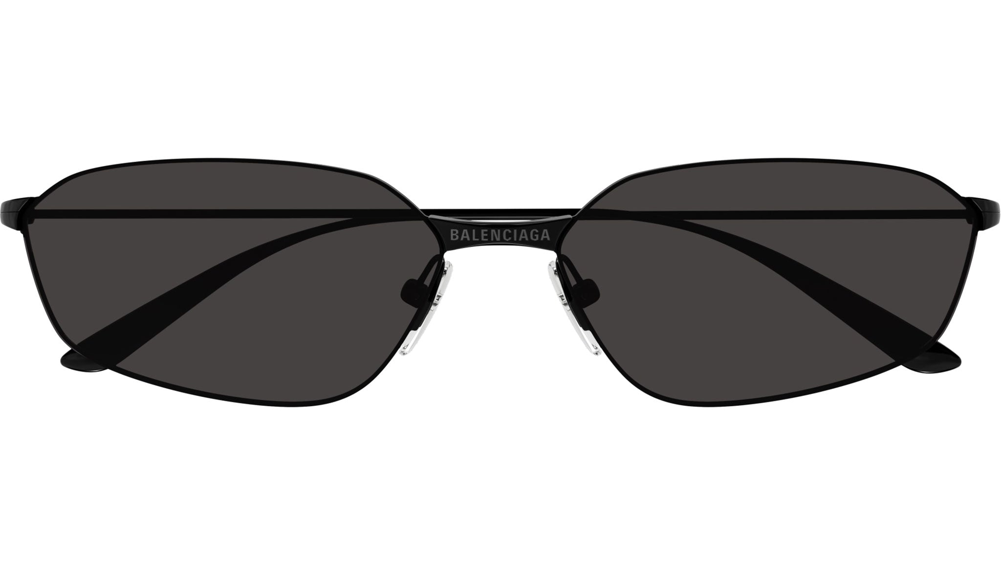 BB0412S Balenciaga Geometric Sunglasses 001 Black - eye-oo.com