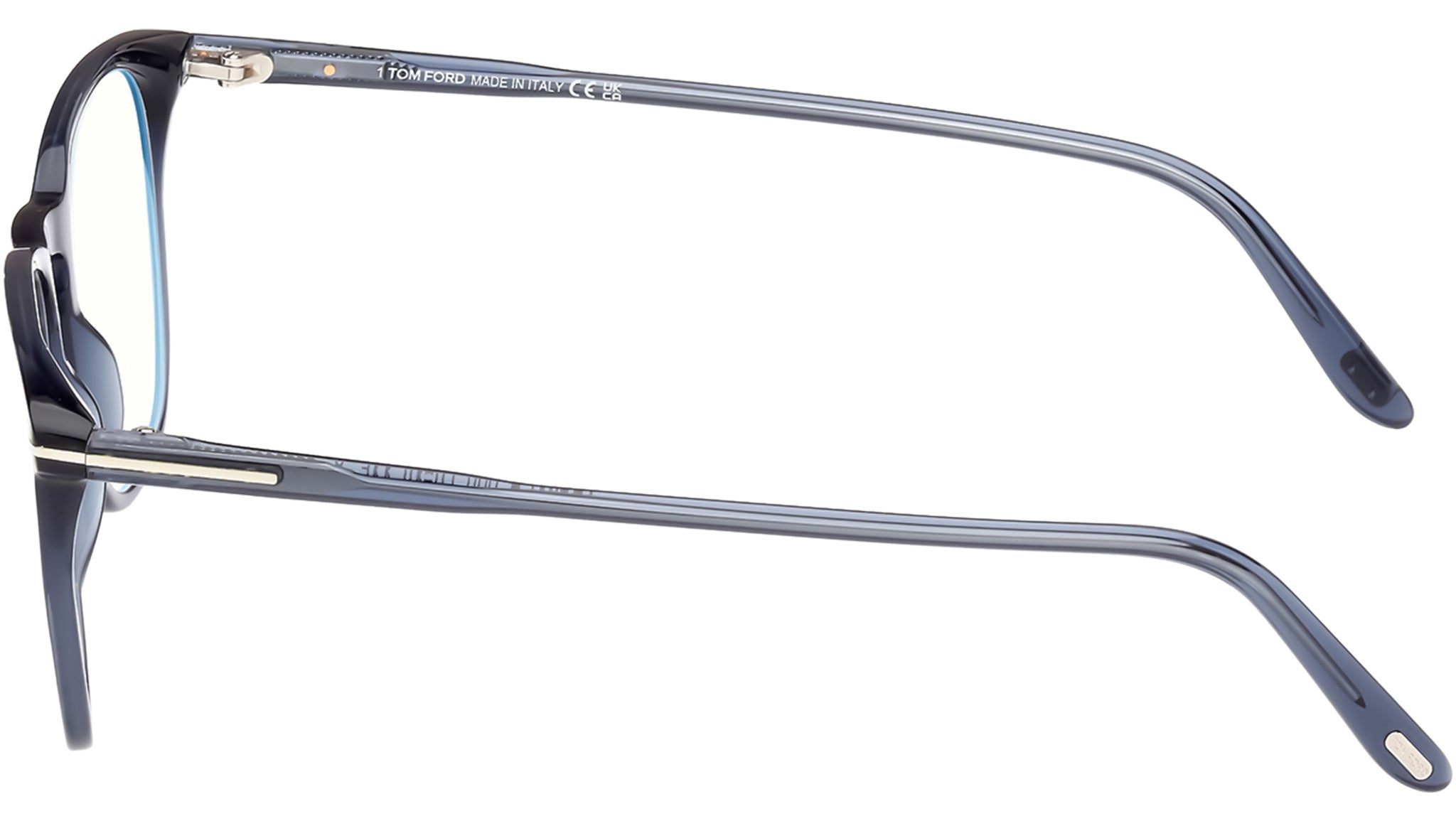 Tom Ford FT5937-B Optical Frame 090 Shiny Blue - eye-oo.com display picture 2