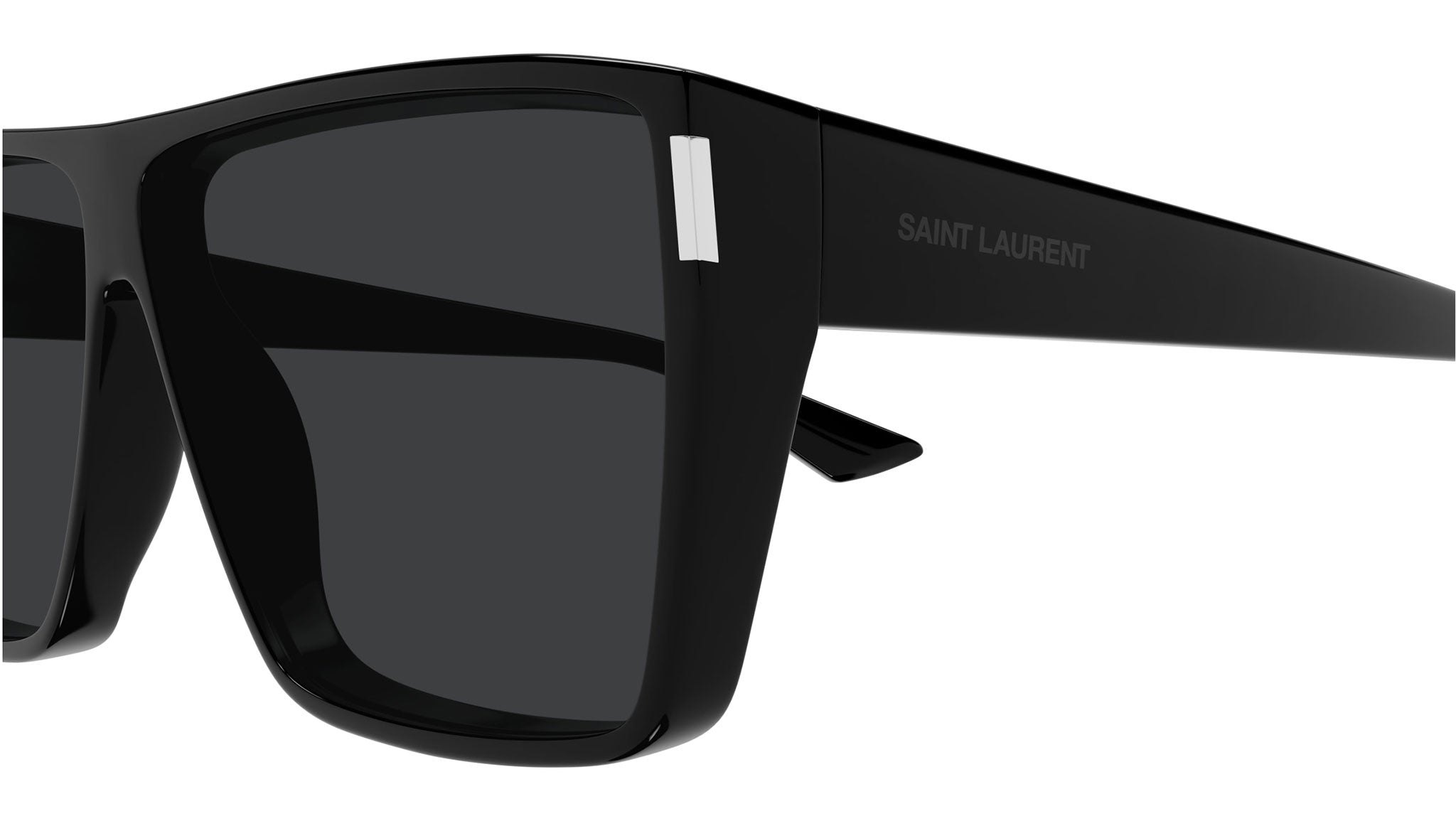 Saint Laurent SL 756 001 Rectangular Sunglasses Black - eye-oo.com