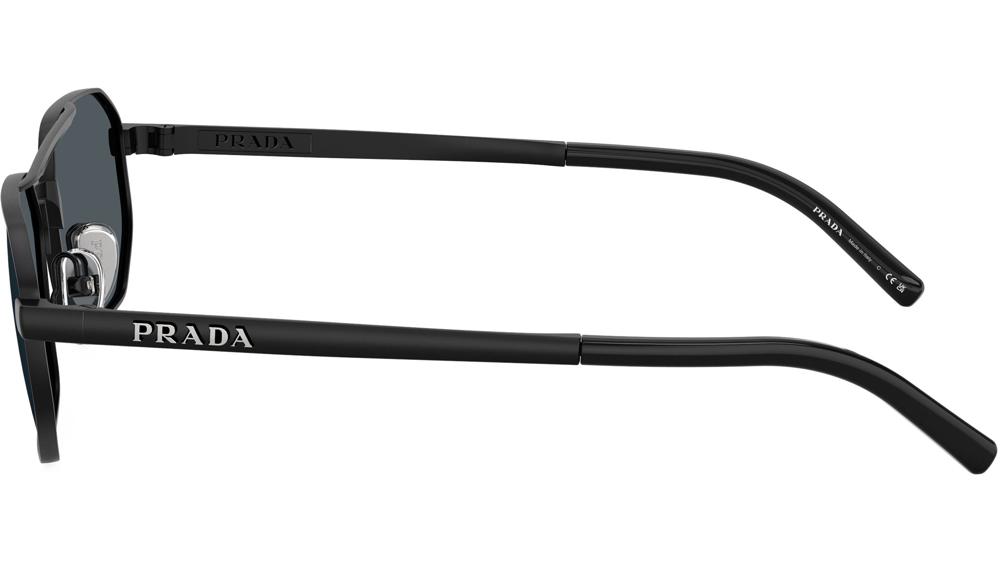 PR D53S Prada Sunglasses 7AB70B Satin Black - eye-oo.com