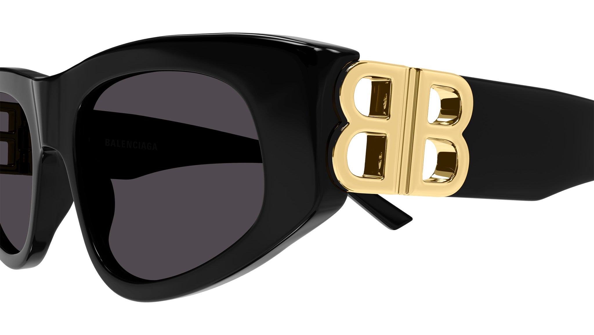 Balenciaga BB0095S 001 Shiny Black Sunglasses - eye-oo.com