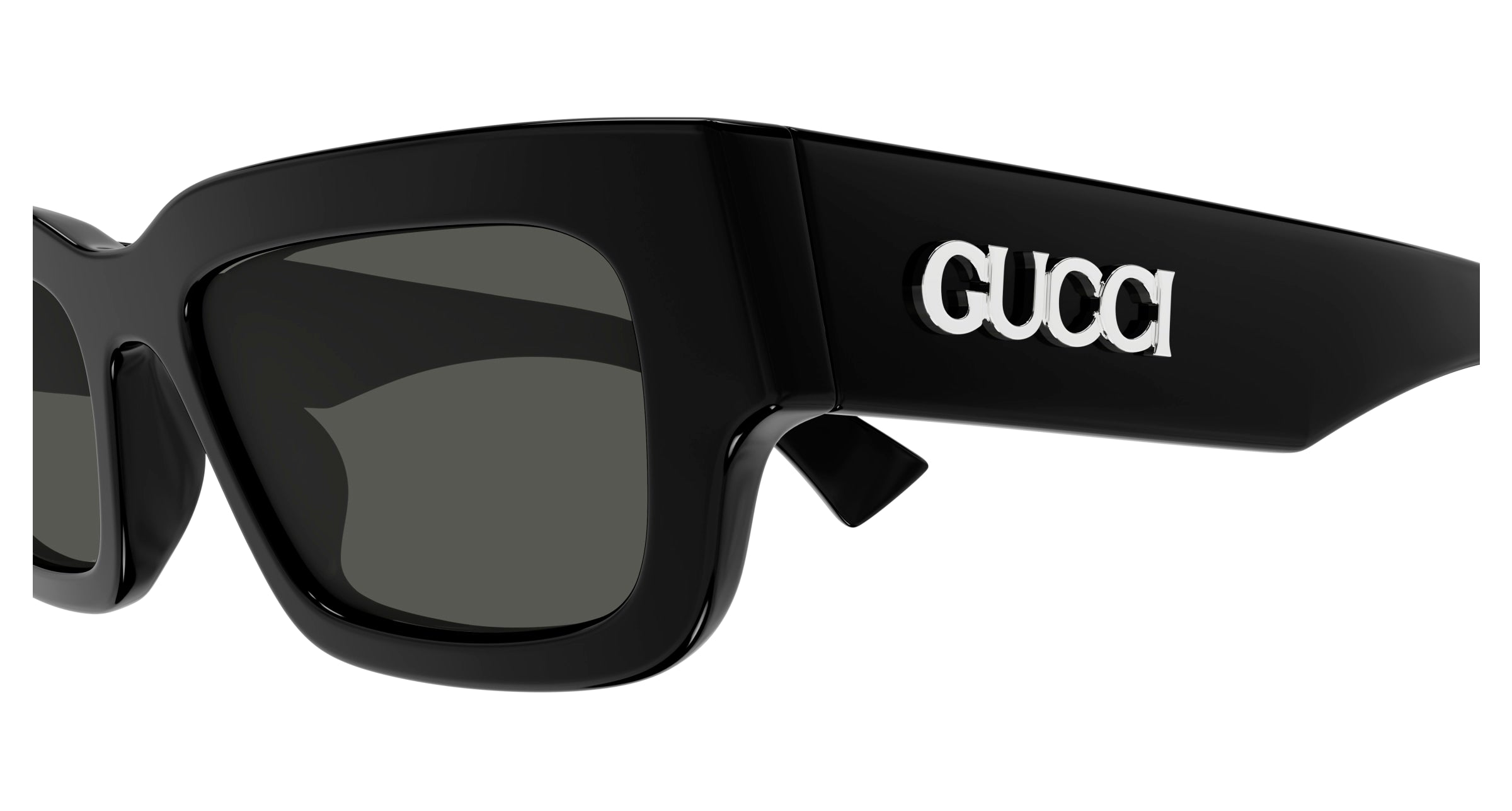 Gucci GG1838S 001 Rectangular Sunglasses Black - eye-oo.com