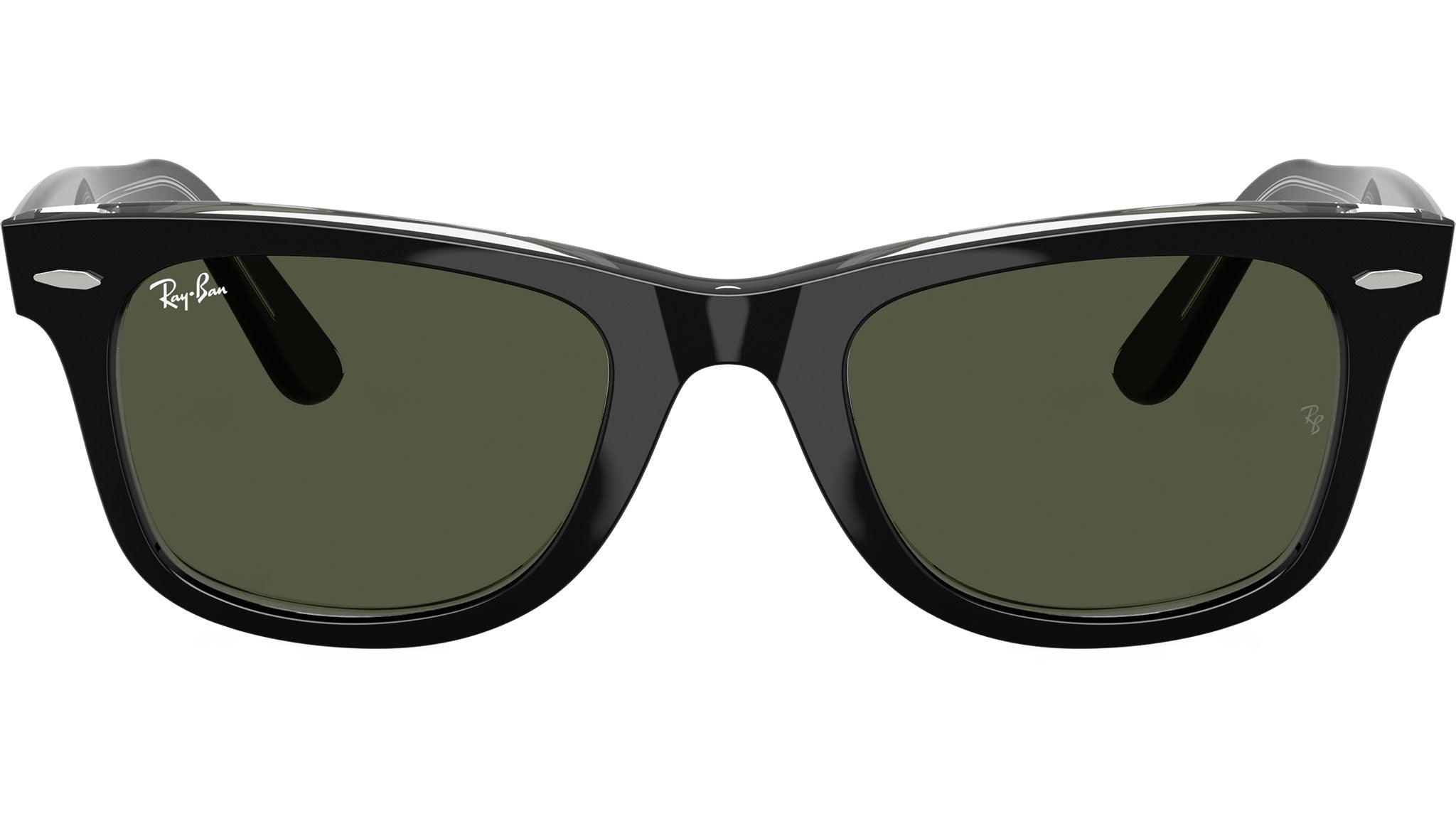 Wayfarer RB2140 Ray-Ban Sunglasses 129431 Black On Transparent