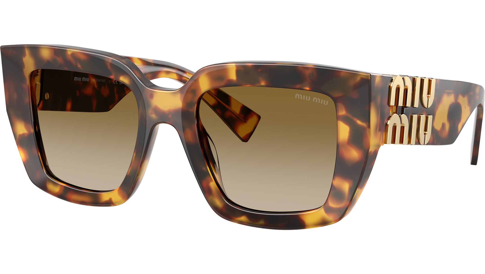 Miu Miu MUB05S Sunglasses 14L20U Honey Havana - eye-oo.com display picture 2