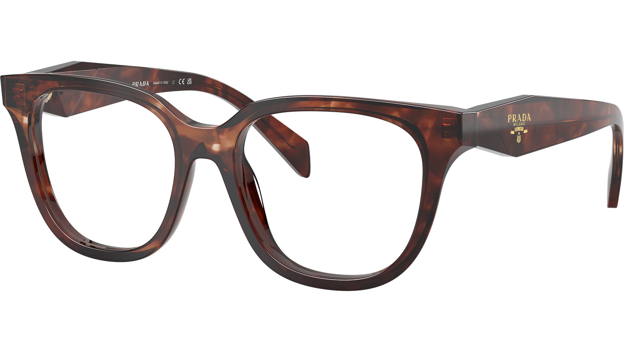 Prada Tortoise Glasses with Case Amazon.com: Prada PR16MV ZXH1O1 Eyeglasses Tortoise Denim  main image 2