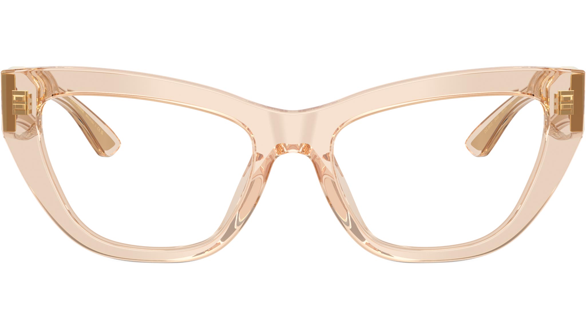 Dolce & Gabbana DG 3412 Glasses 3432 Transparent Camel - eye-oo.com