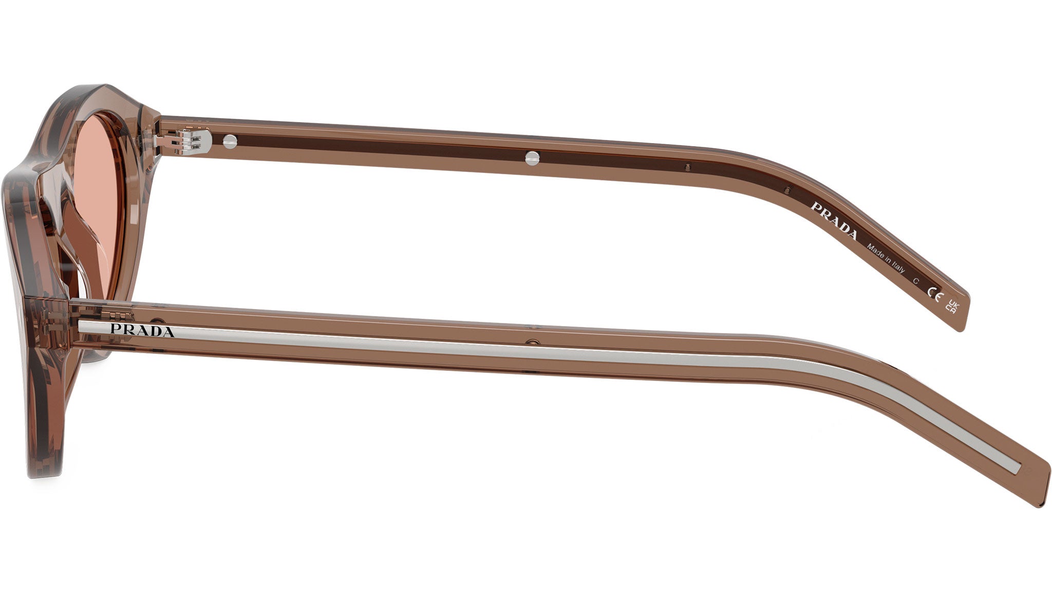 PR B15S Prada Sunglasses 28I50W Transparent Clay - eye-oo.com