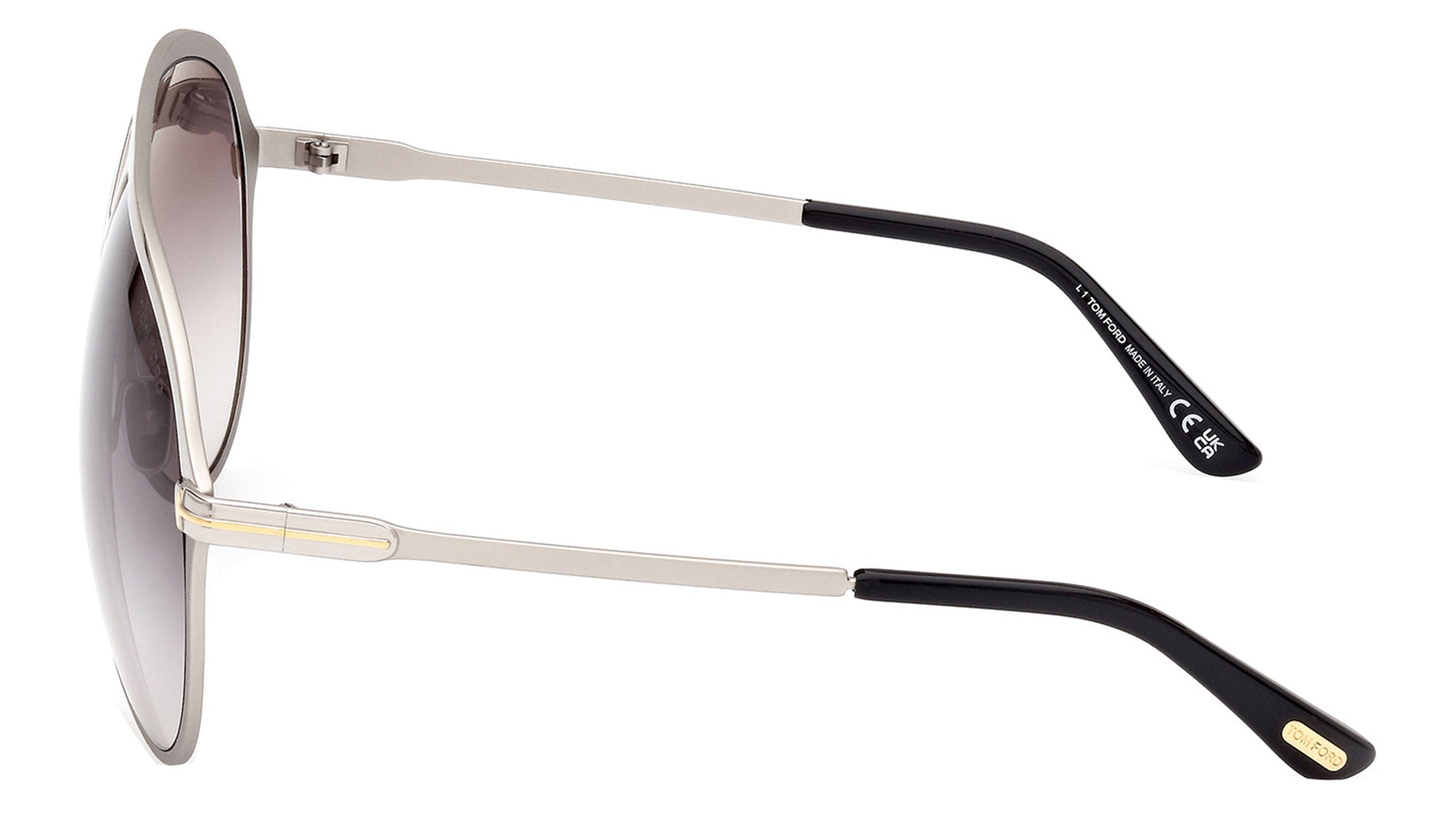 Tom Ford Xavier FT1060 Sunglasses 16B Shiny Silver - eye-oo.com