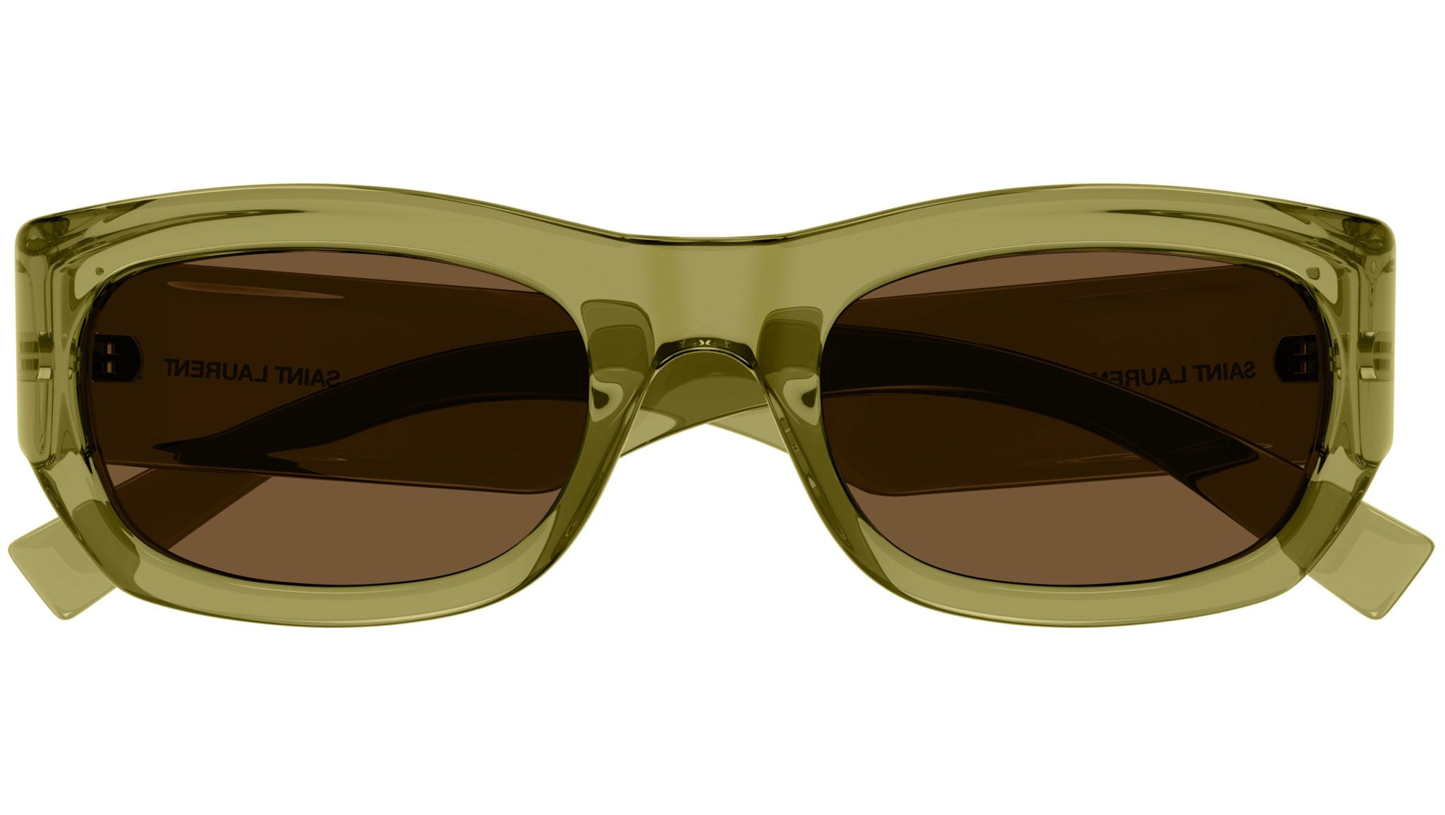 NEW Saint Laurent SL713 Green Unisex Sunglasses Saint Laurent SL 633 M (57 - 17) with Green lenses and  main image 2