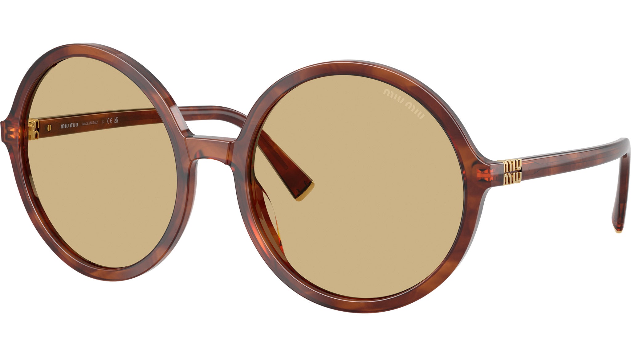 Miu Miu MU B02S 26E10R Sunglasses Havana