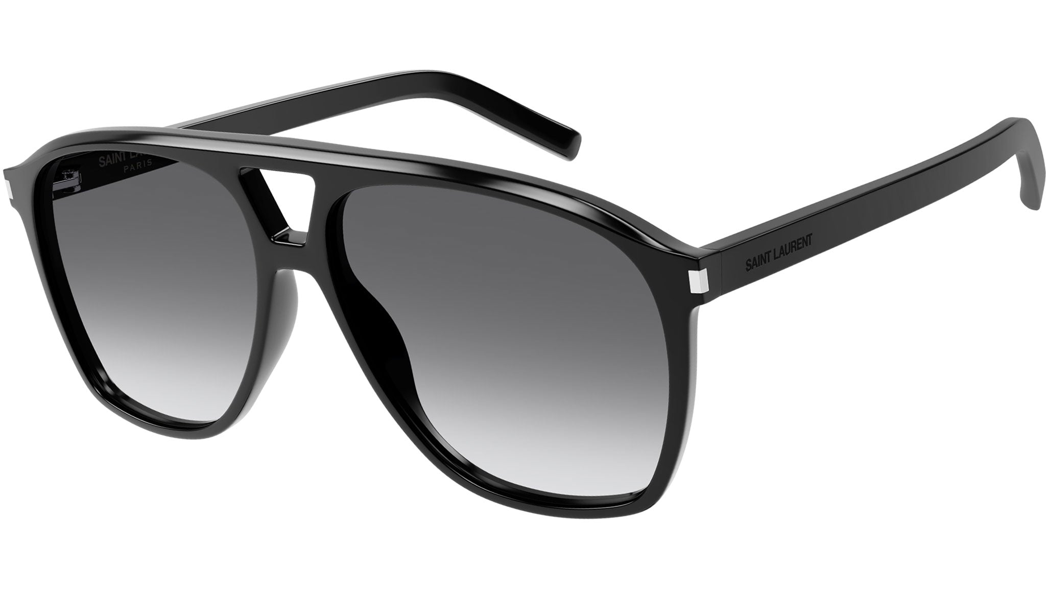 イヴサンローラン Saint Laurent SL 596 Dune 006 Black Grey Sunglasses - eye-oo.com