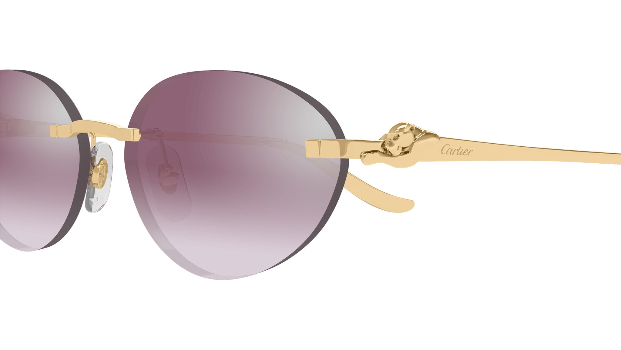 Cartier CT0504S 004 Sunglasses Shiny Gold - eye-oo.com