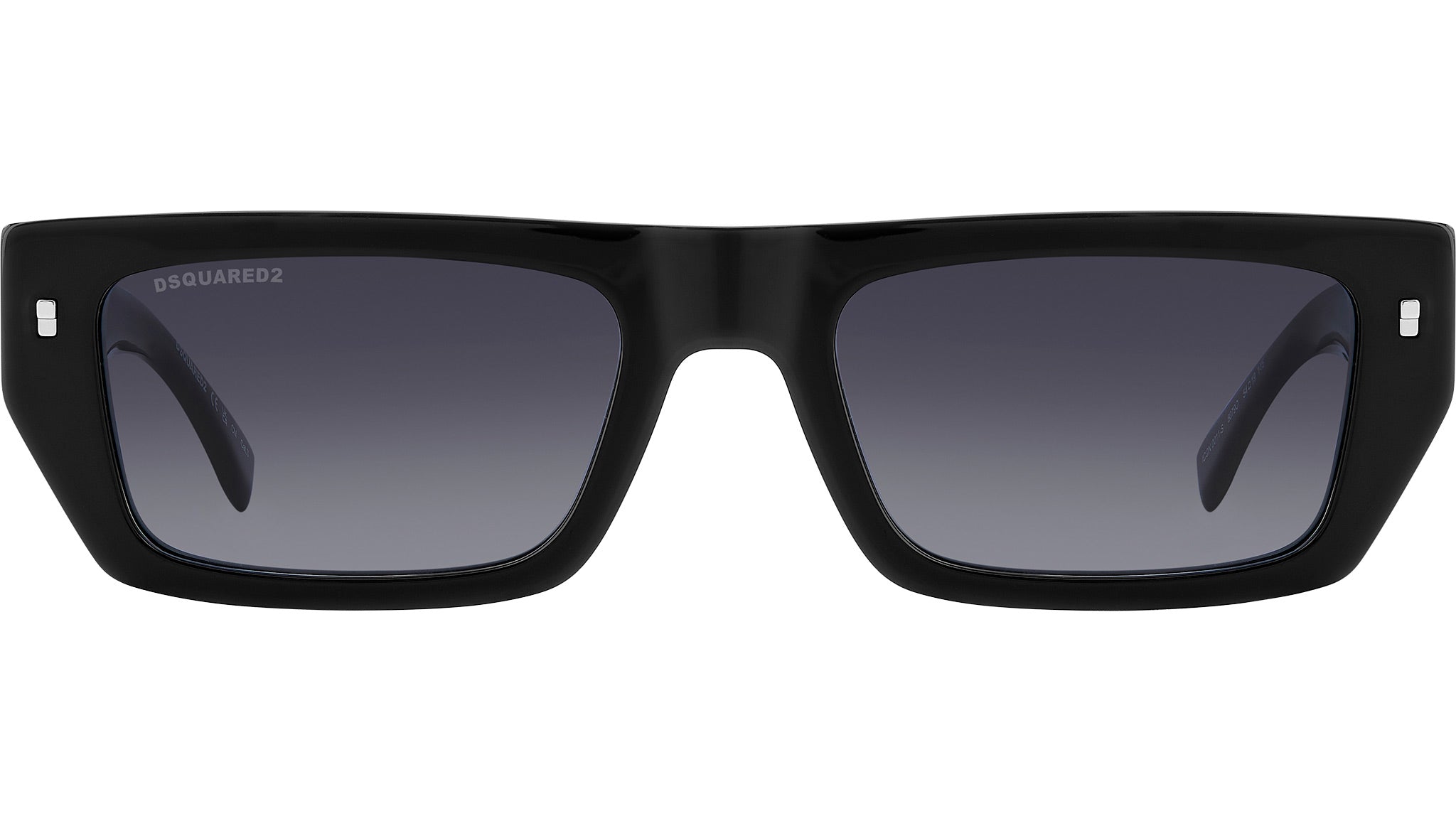 DSQUARED2 Occhiali da sole 0009/S Black/Grey 50/23/145 uomo, Nero/Grigio