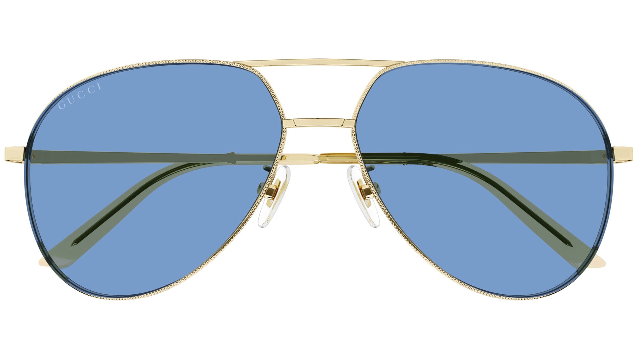 GUCCI サングラス ゴールド/ブルー Gucci GG1099SA Sunglasses GOLD-GOLD / BLUE – AmbrogioShoes