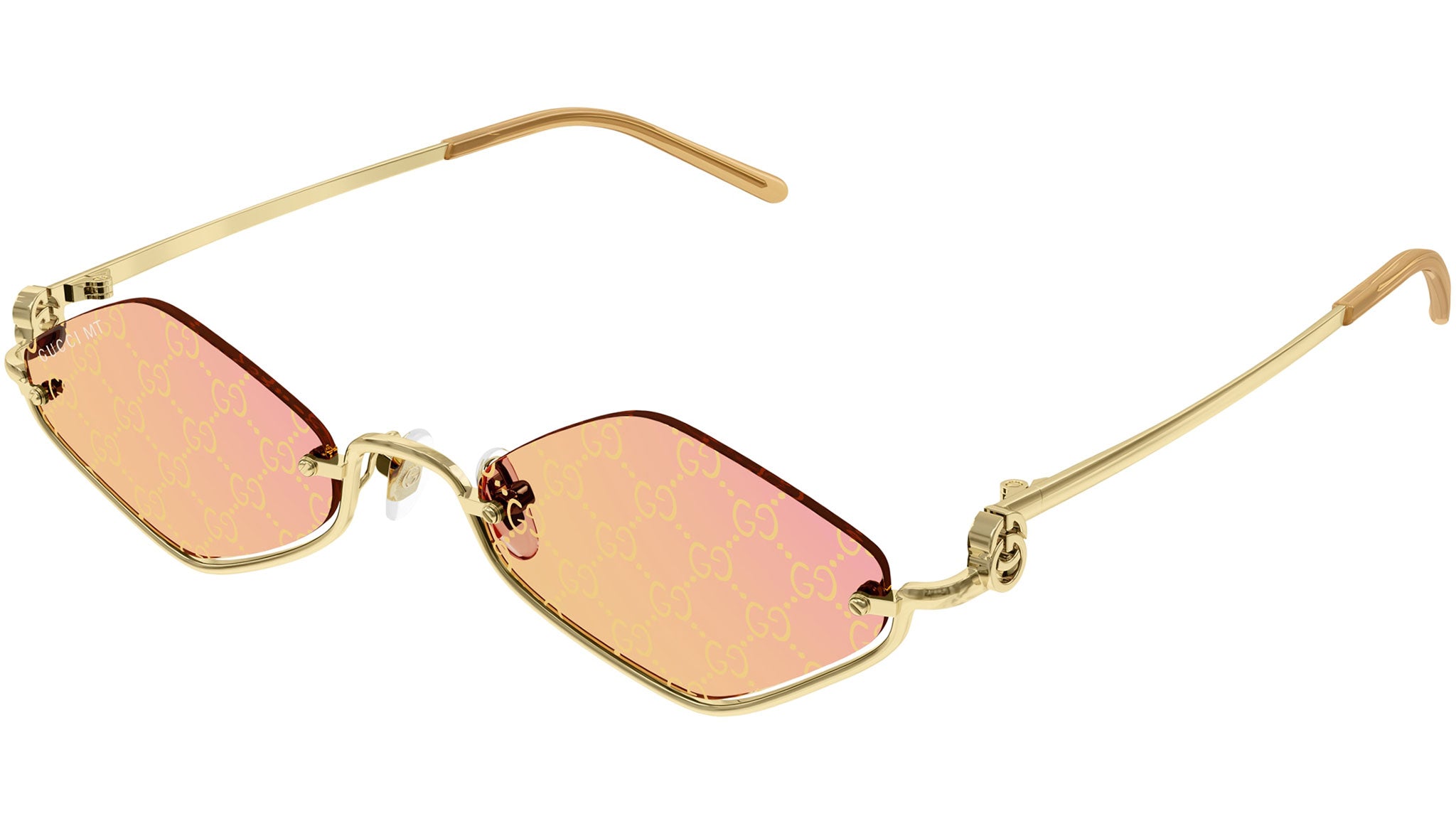 Gucci GG1604S 004 Sunglasses Shiny Gold - eye-oo.com