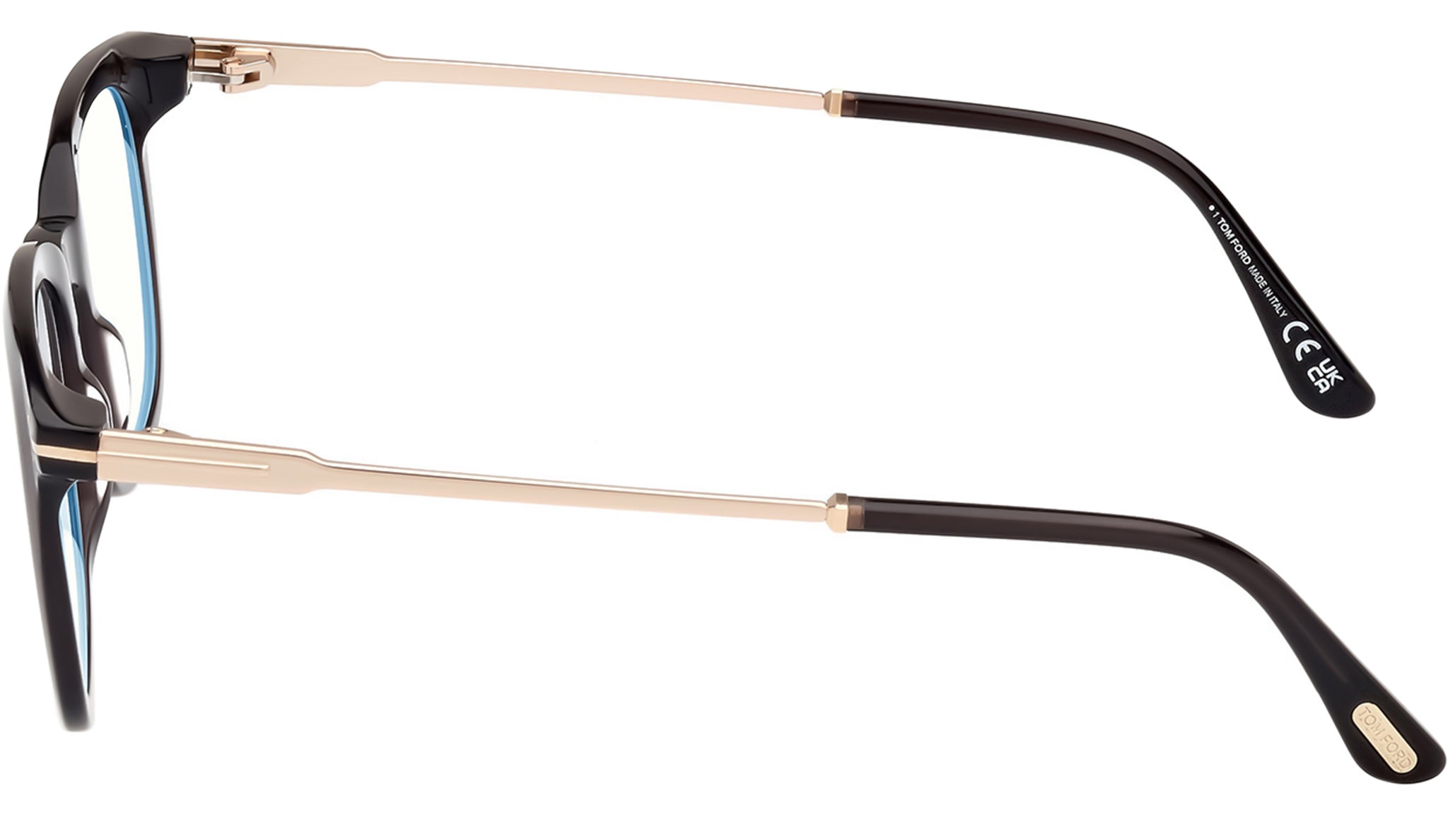 Tom Ford FT5904-B Optical Frame 005 Shiny Black / Pale Gold  display picture 1