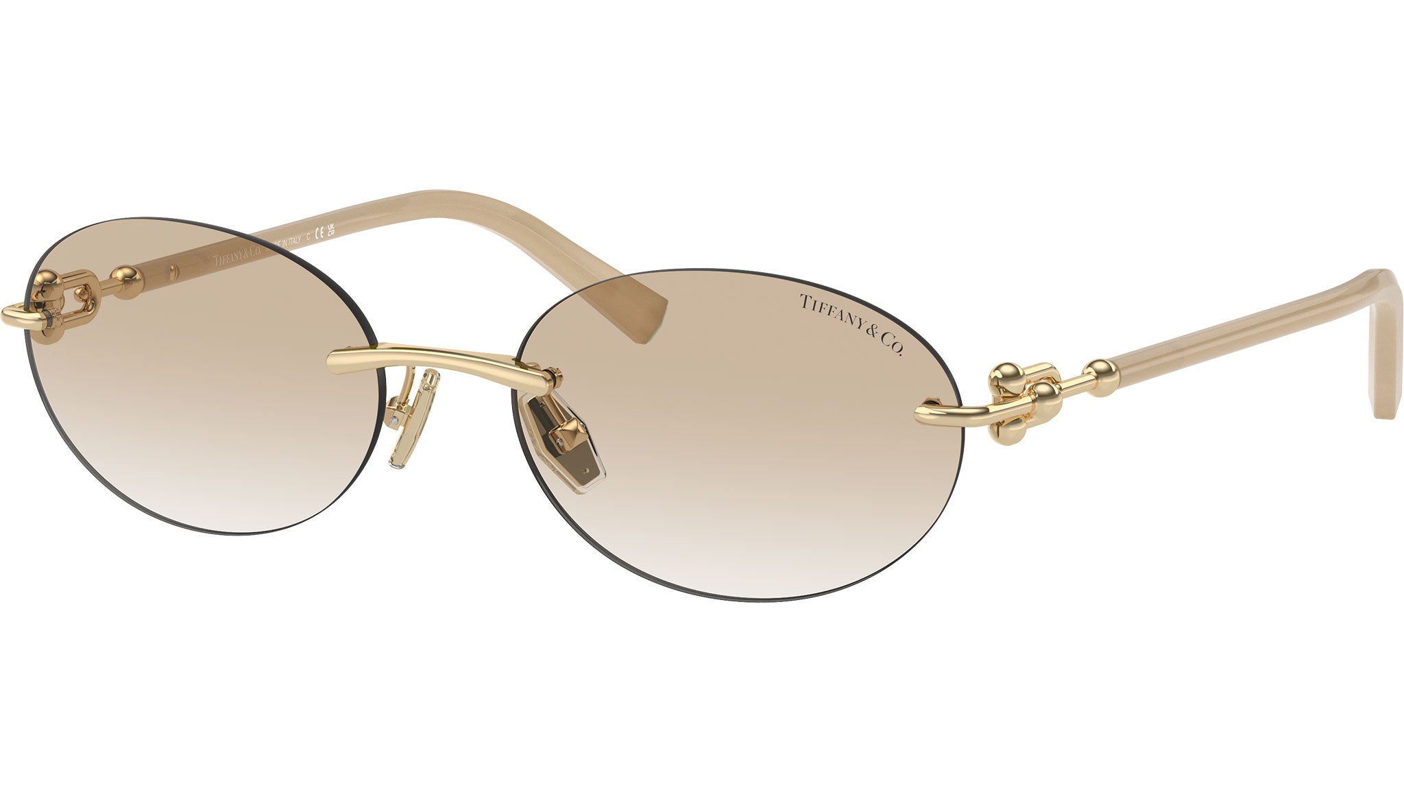 Tiffany TF3104D Sunglasses 617811 Pale Gold - eye-oo.com