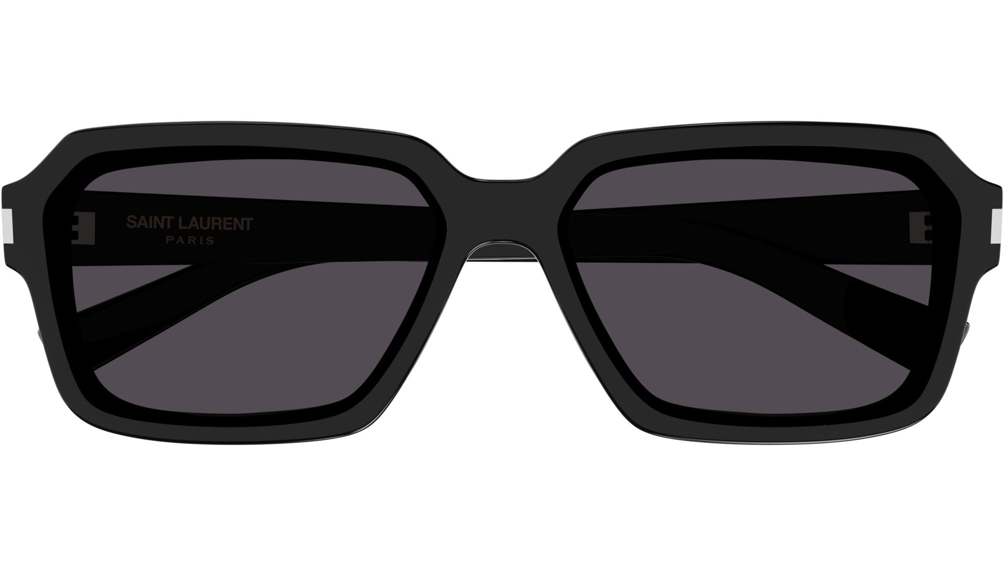 SAINT LAURENT ブラックサングラス Saint Laurent SL 611 Sunglasses 001 Shiny Black - eye-oo.com