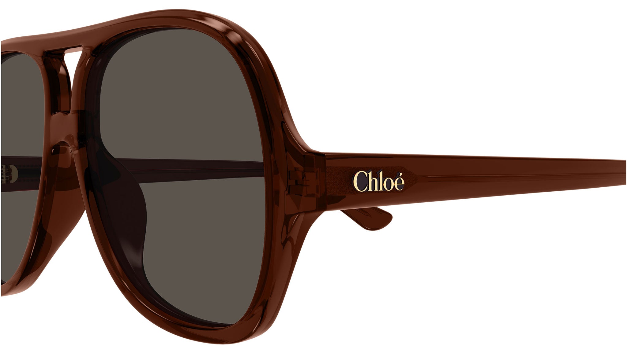 CH0289S Chloé Pilot Sunglasses 002 Brown
