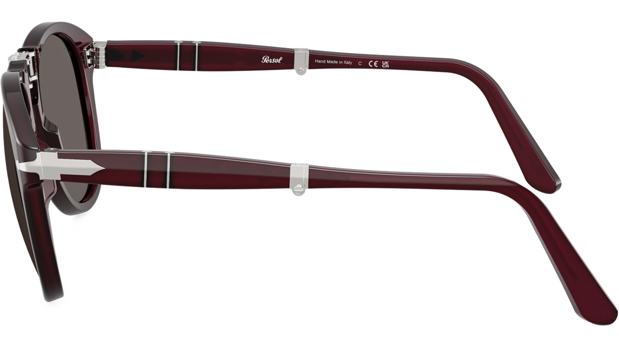 Persol Folding Sunglasses 1216B1 Milky Plum - eye-oo.com