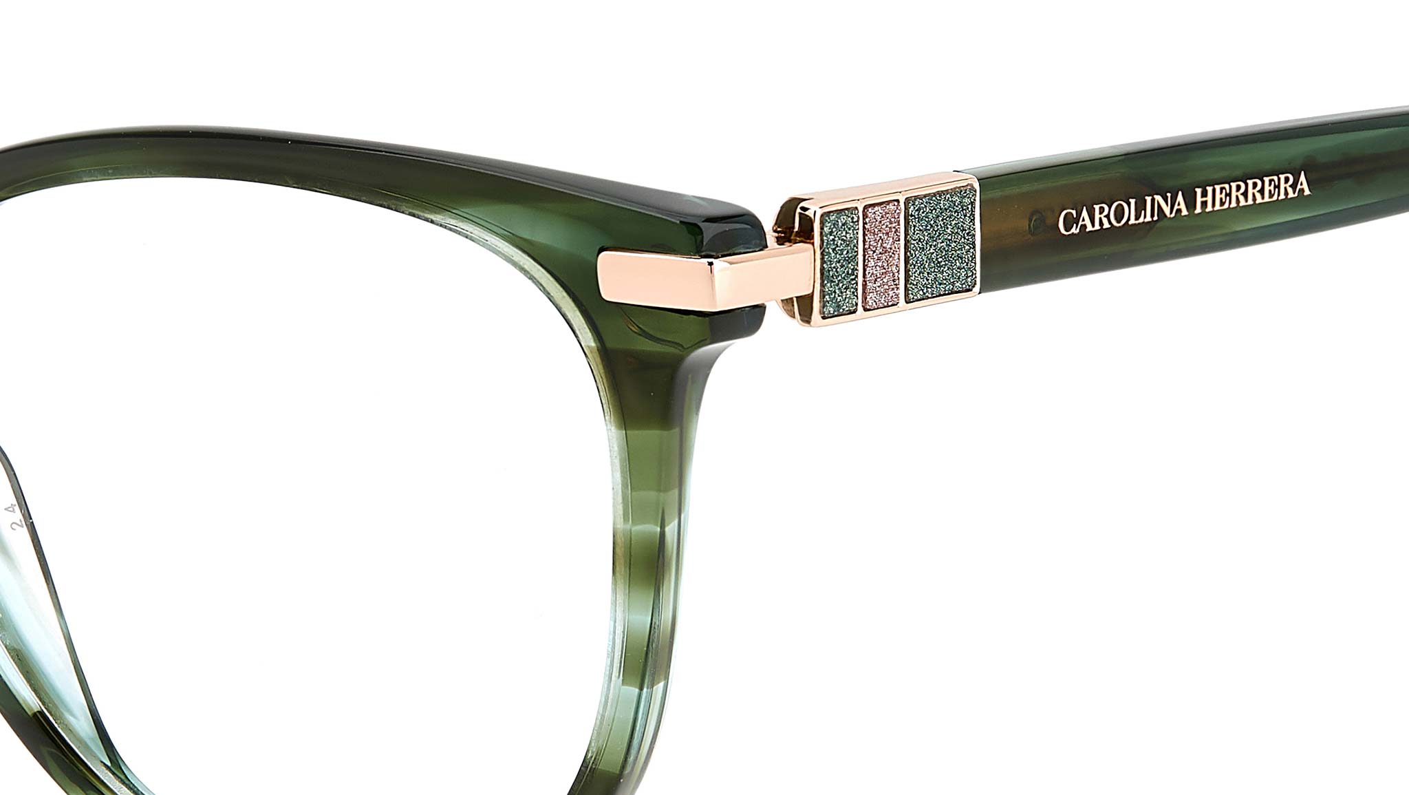 Carolina Herrera HER 0156 6AK Optical Frame Green Horn - eye  display picture 1