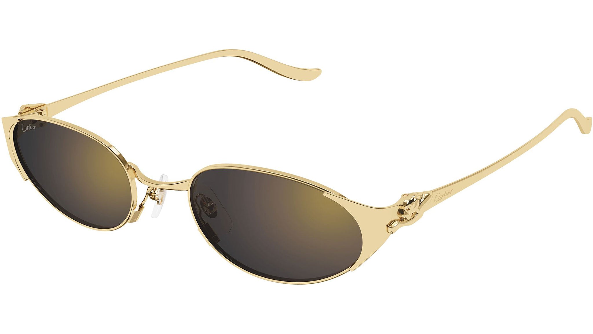 Cartier CT0630S Sunglasses 001 Gold Grey - eye-oo.com