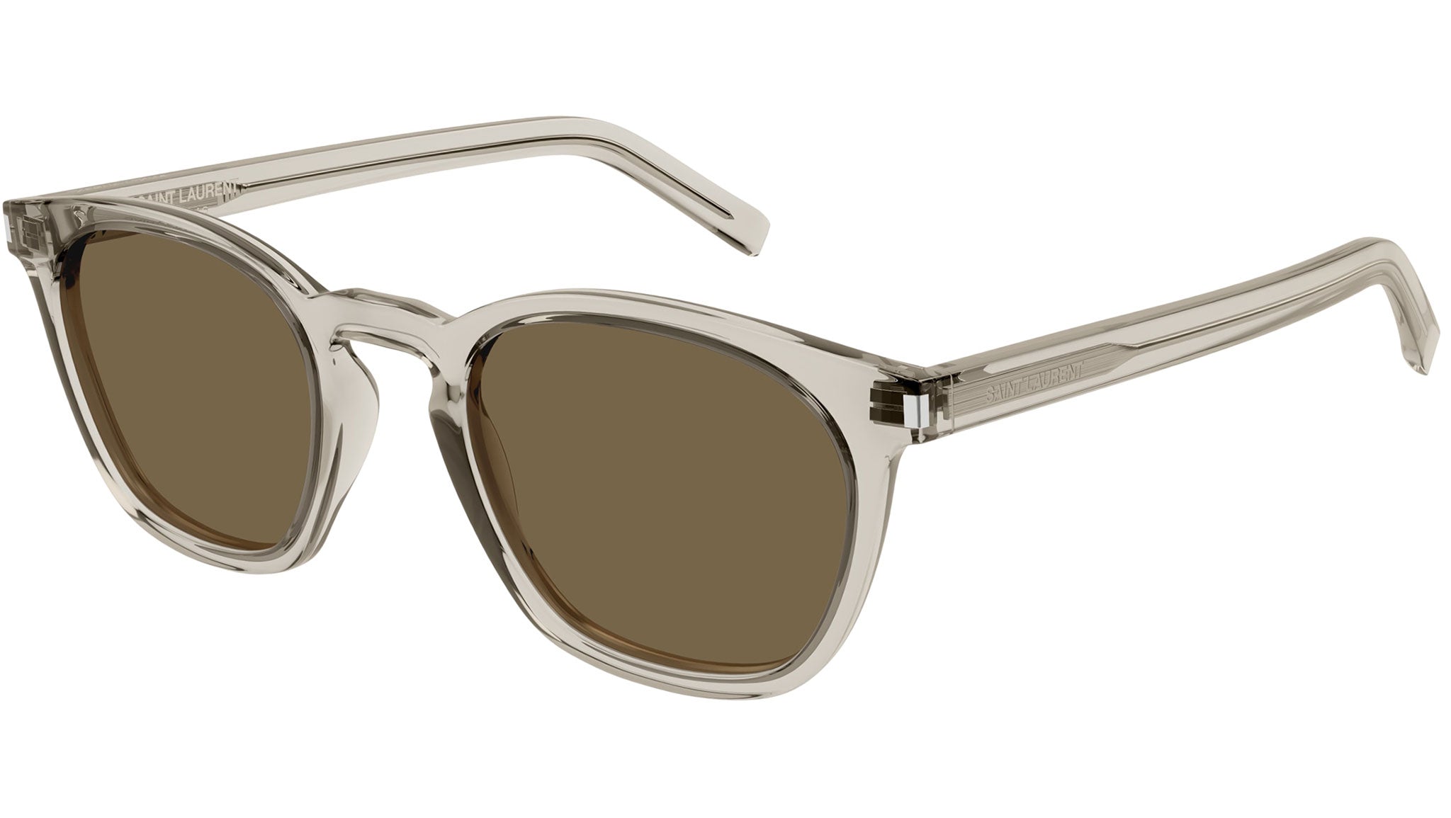 SL 28 Saint Laurent Sunglasses 047 Transparent Beige - eye-oo.com