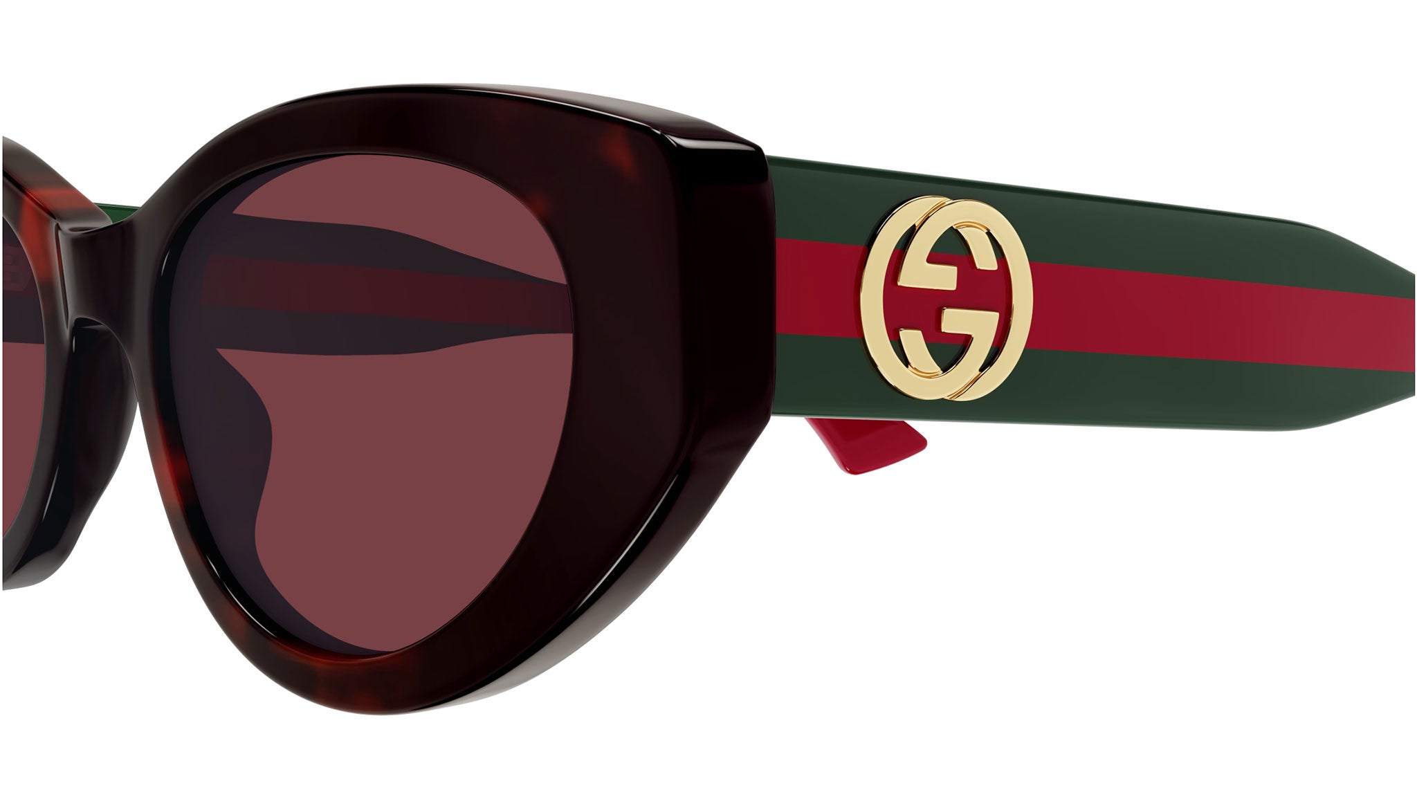 Gucci GG1862S 003 Havana Red Cat Eye Sunglasses - eye-oo.com