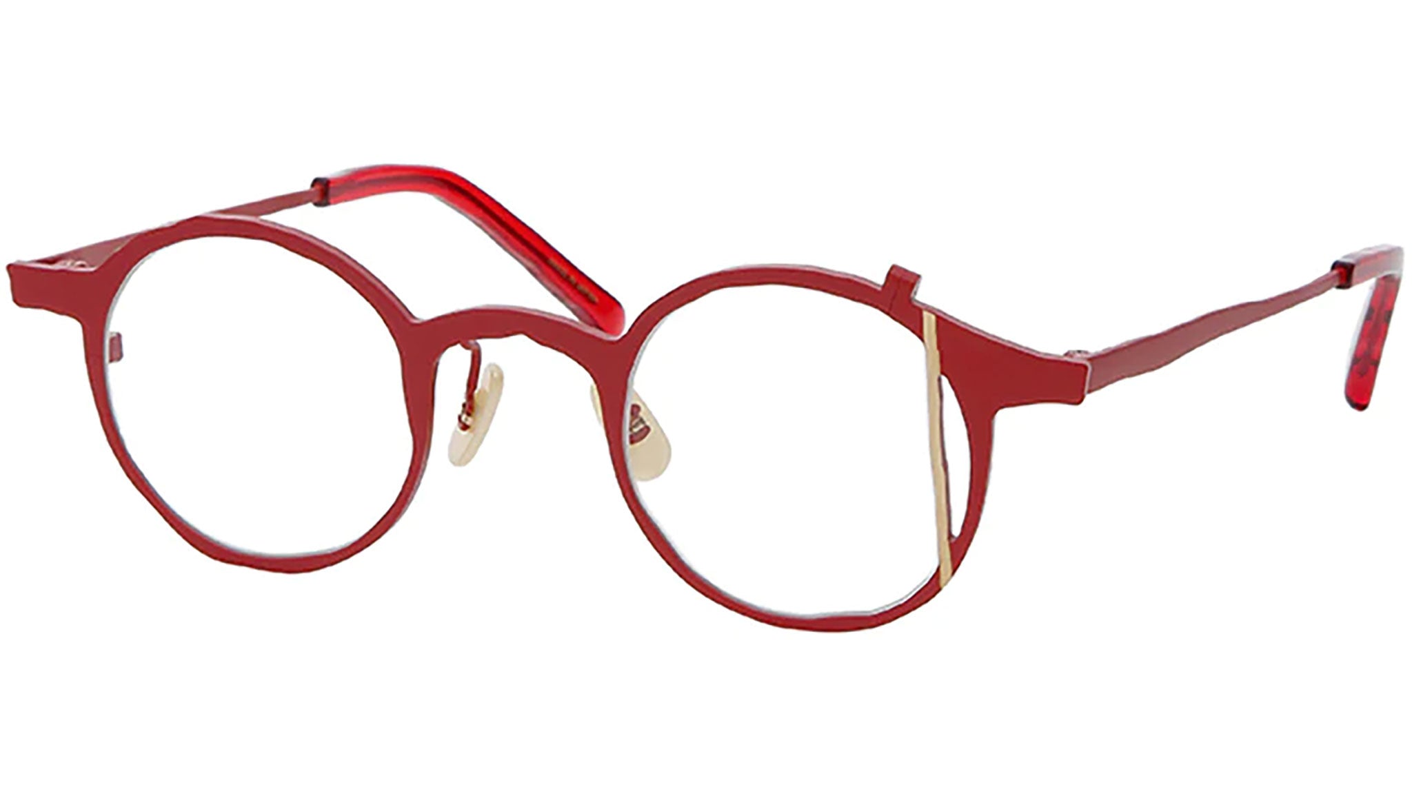 Masahiro Maruyama MM-0076 Eyeglasses 3 Red - eye-oo.com