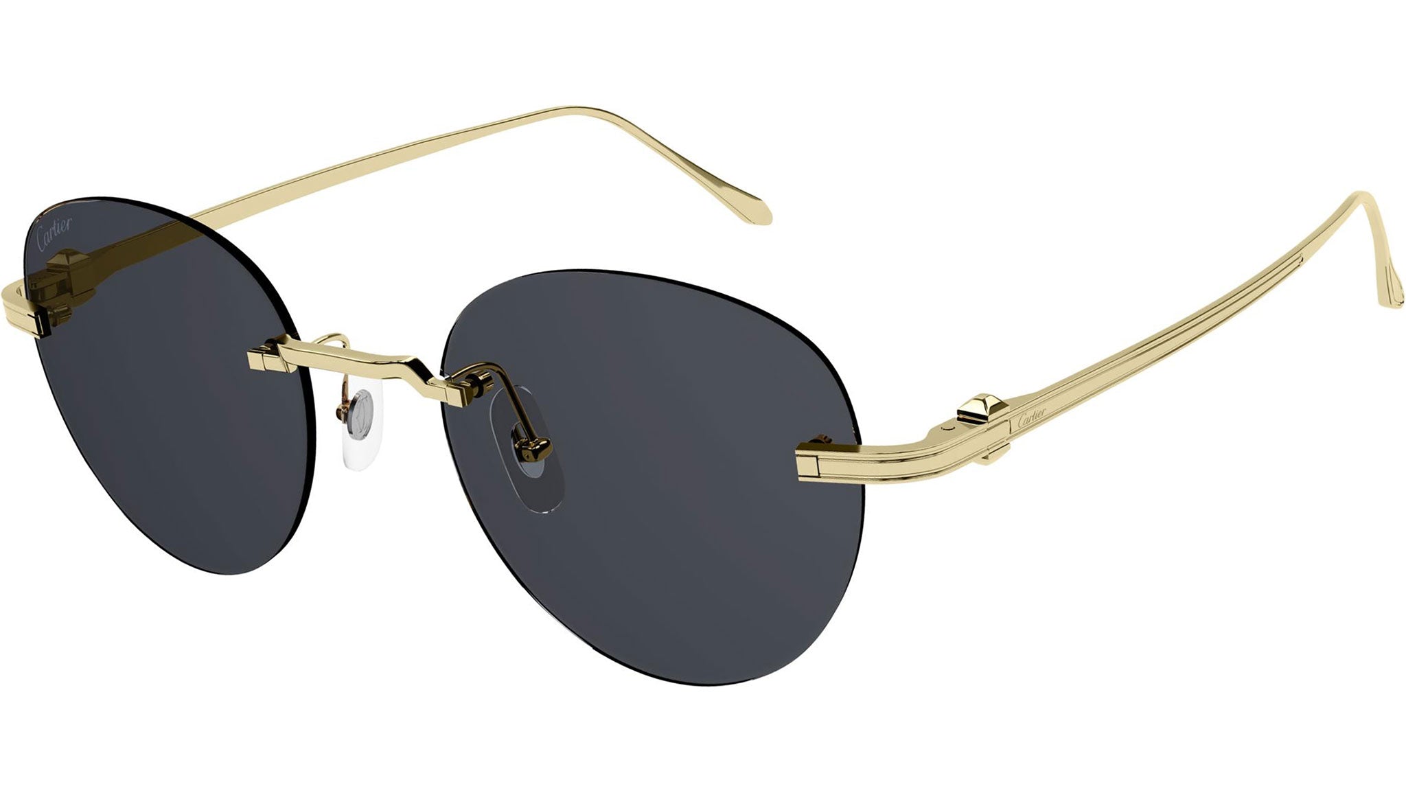 Cartier CT0331S 002 Shiny Gold Sunglasses - eye-oo.com