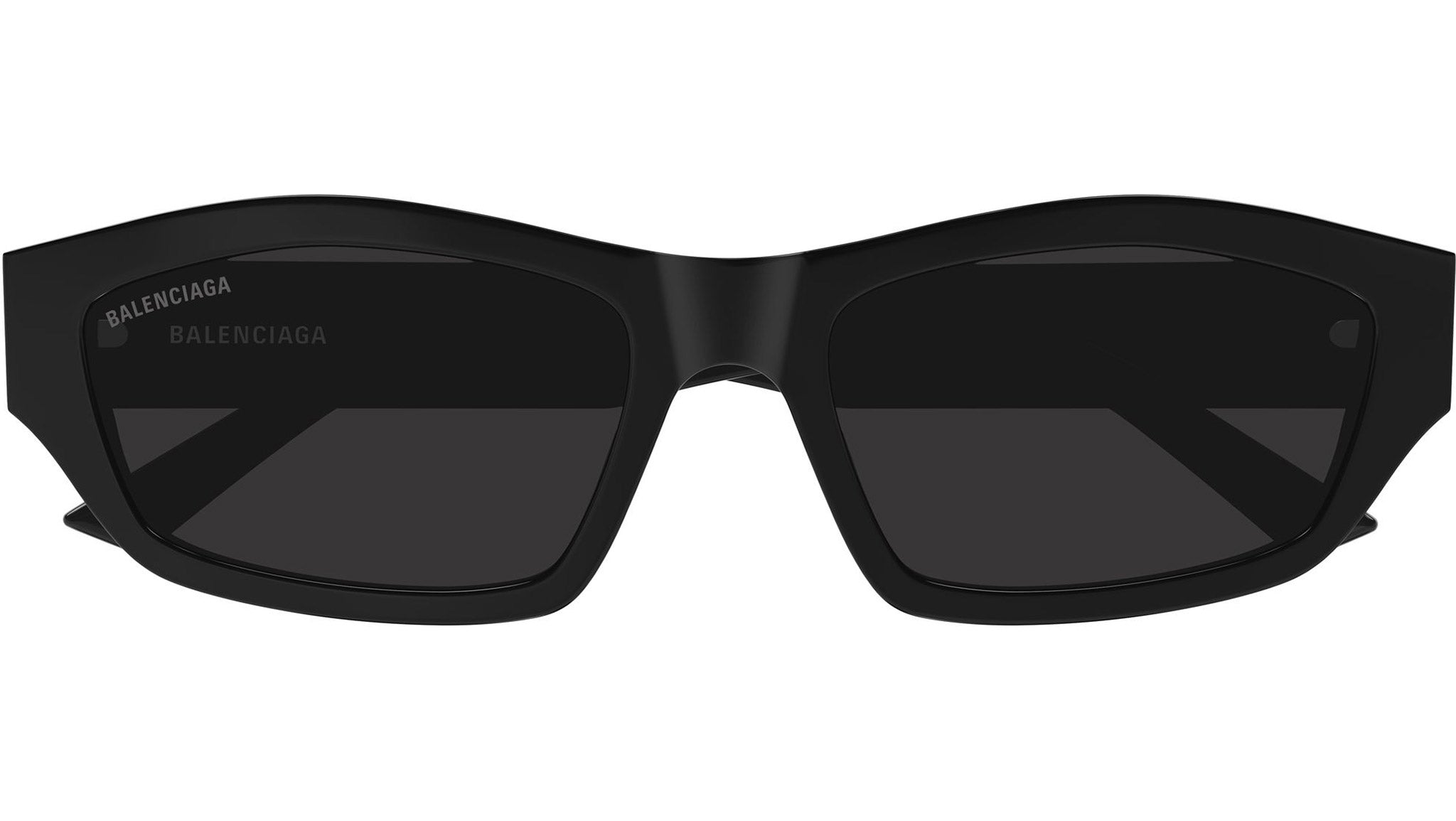 BB0448SK Balenciaga Geometric Sunglasses 001 Black - eye-oo.com