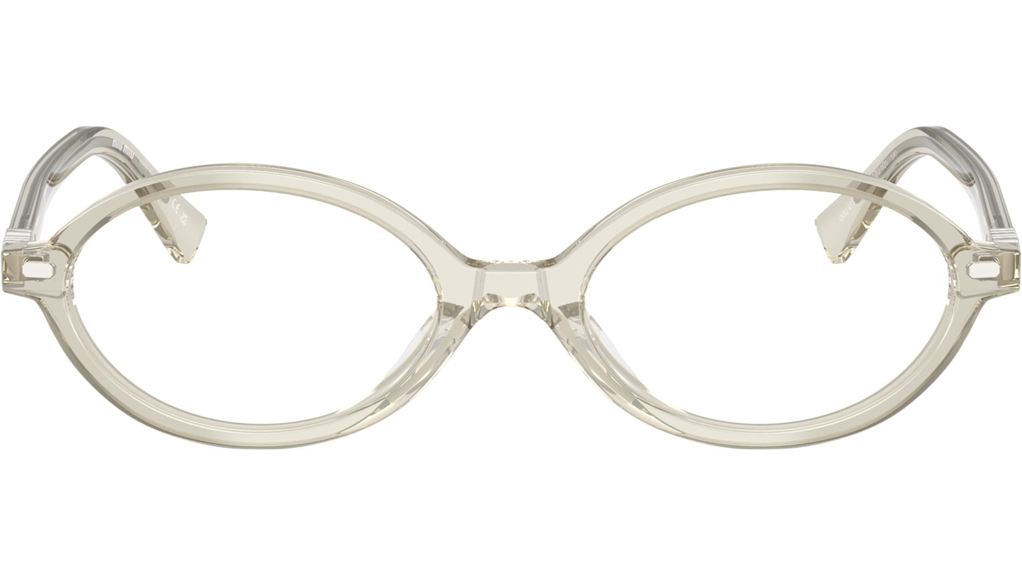 小物 miu miu eyewear MU10XV MU 01XV Miu Miu Glasses 12U1O1 Transparent Hemp - eye-oo.com
