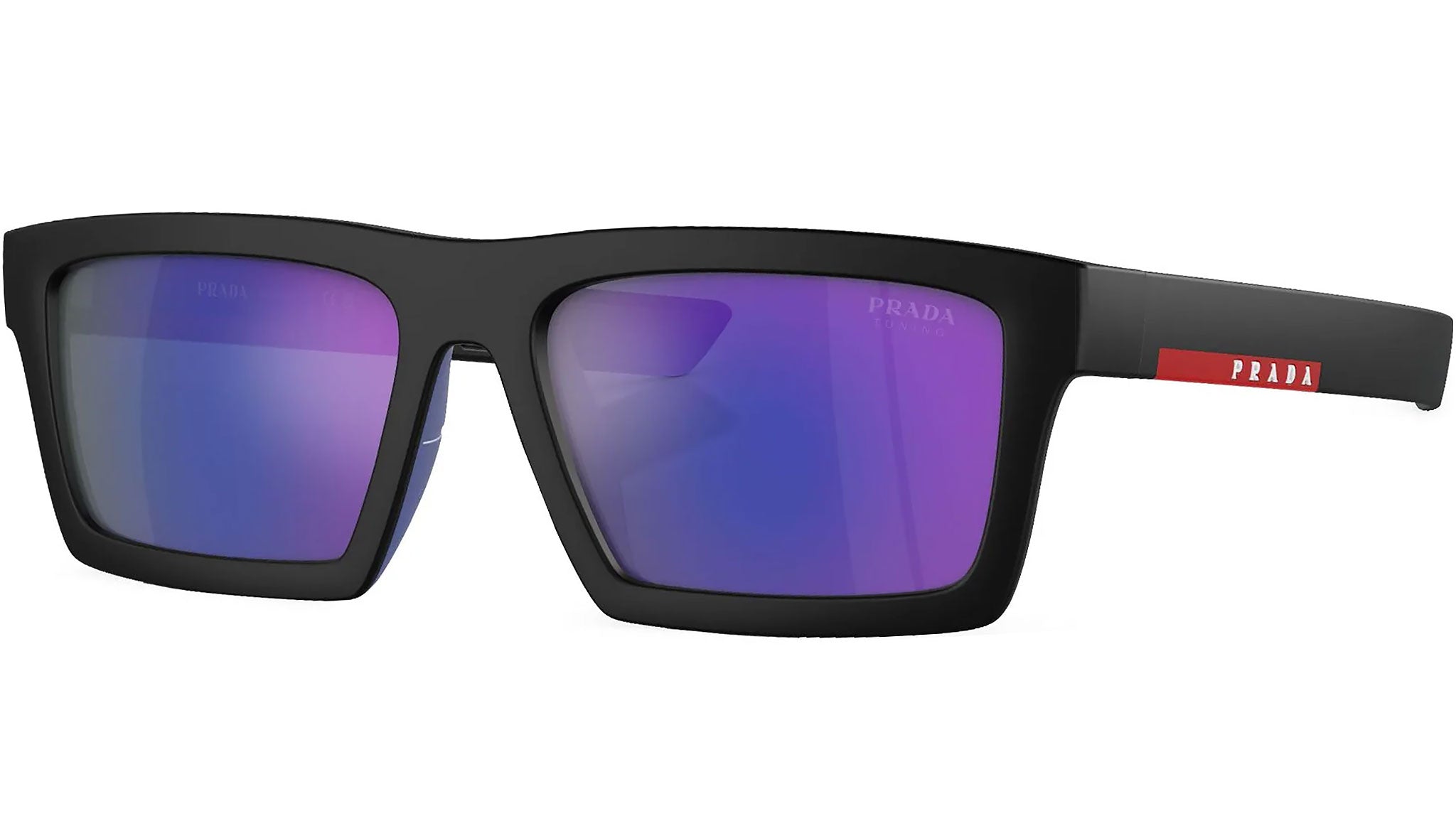 New Prada Black Purple Gradient Sunglasses Prada SPR 16L 1AB-1A1 Black Purple Gradient Luxury Italy  main image 3