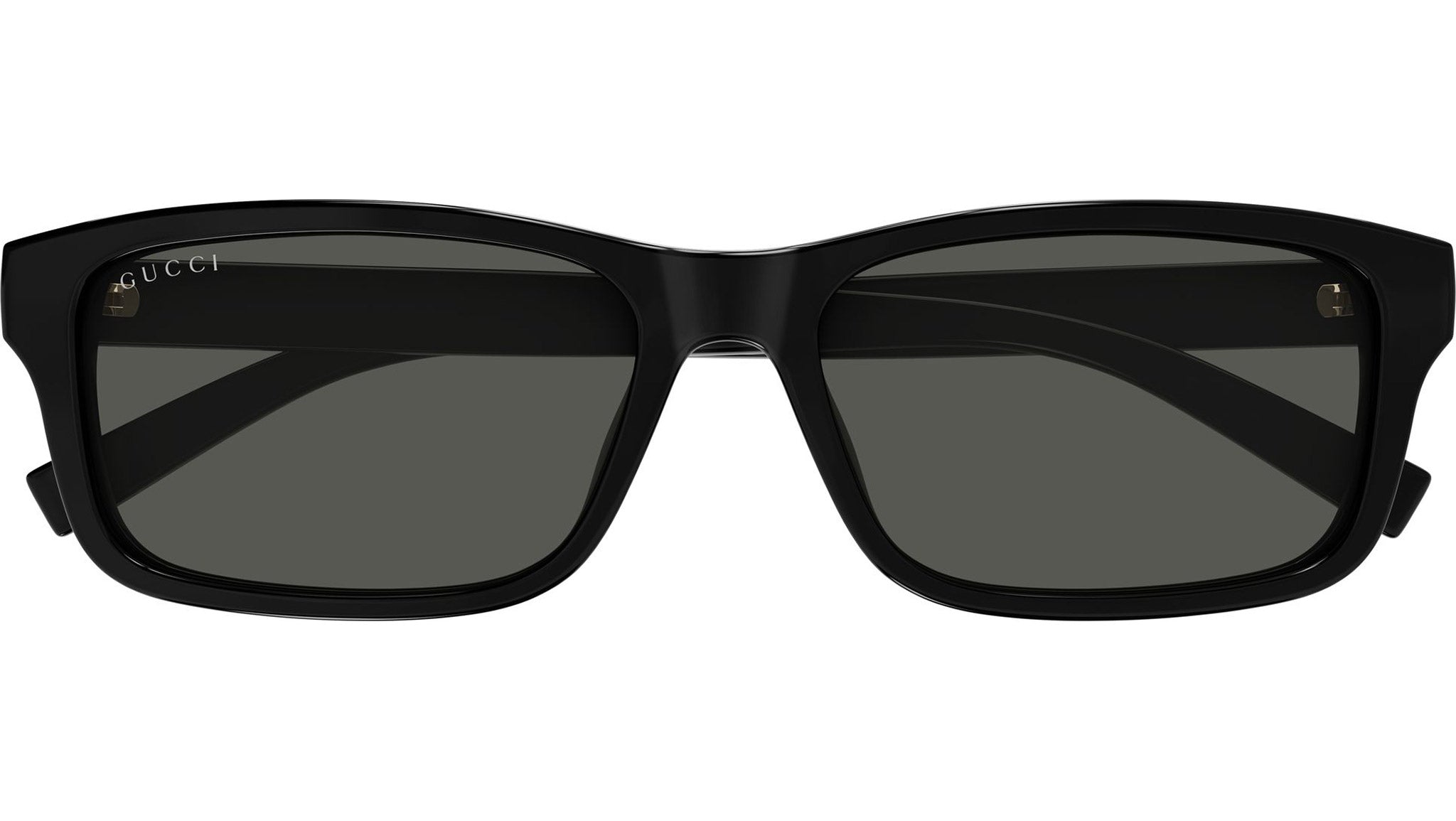 Gucci GG1986SA 001 Black Rectangular Sunglasses - eye-oo.com