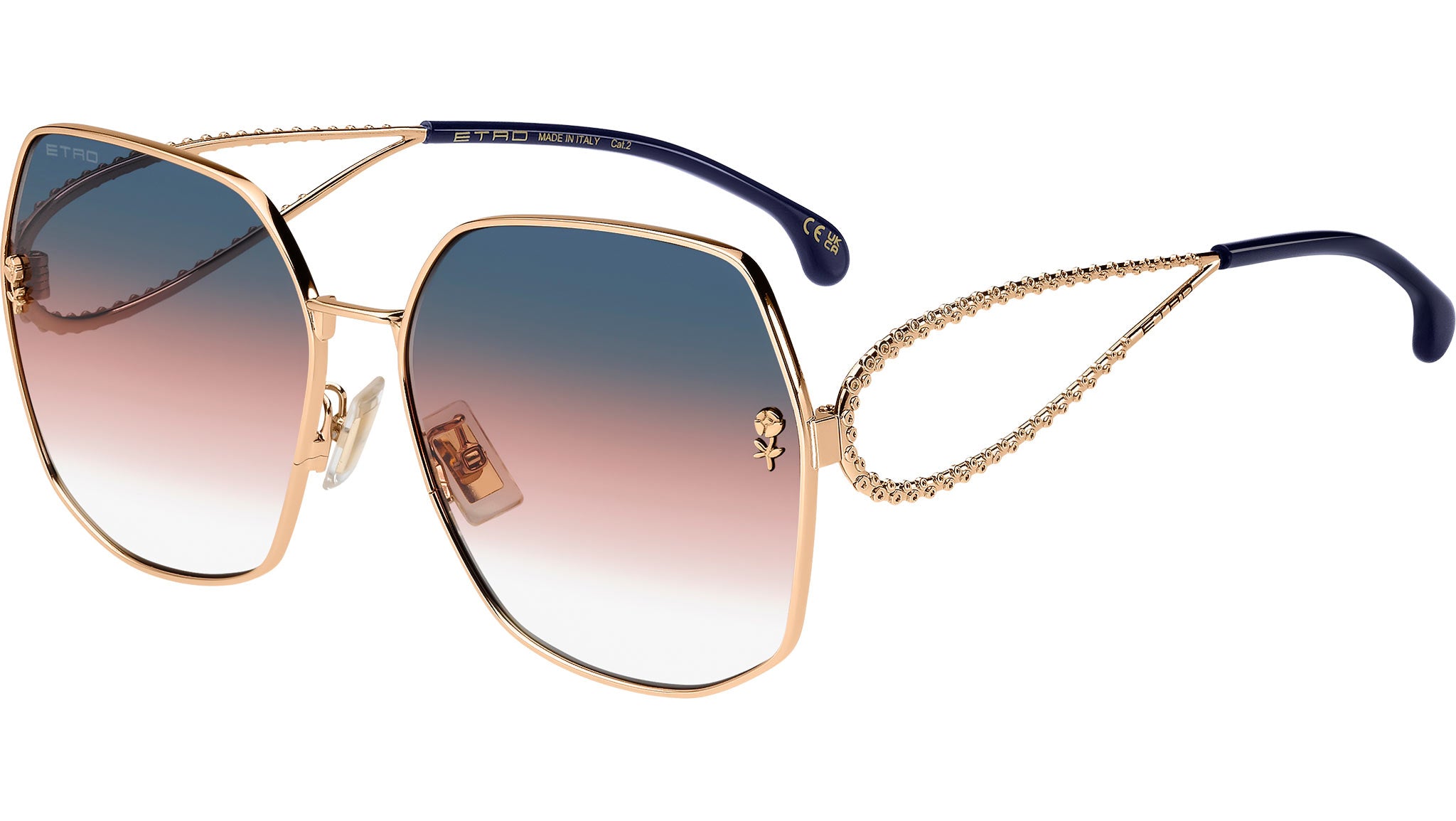 Etro 0071/F/S DDB FF Sunglasses Gold Copper - eye-oo.com display picture 1