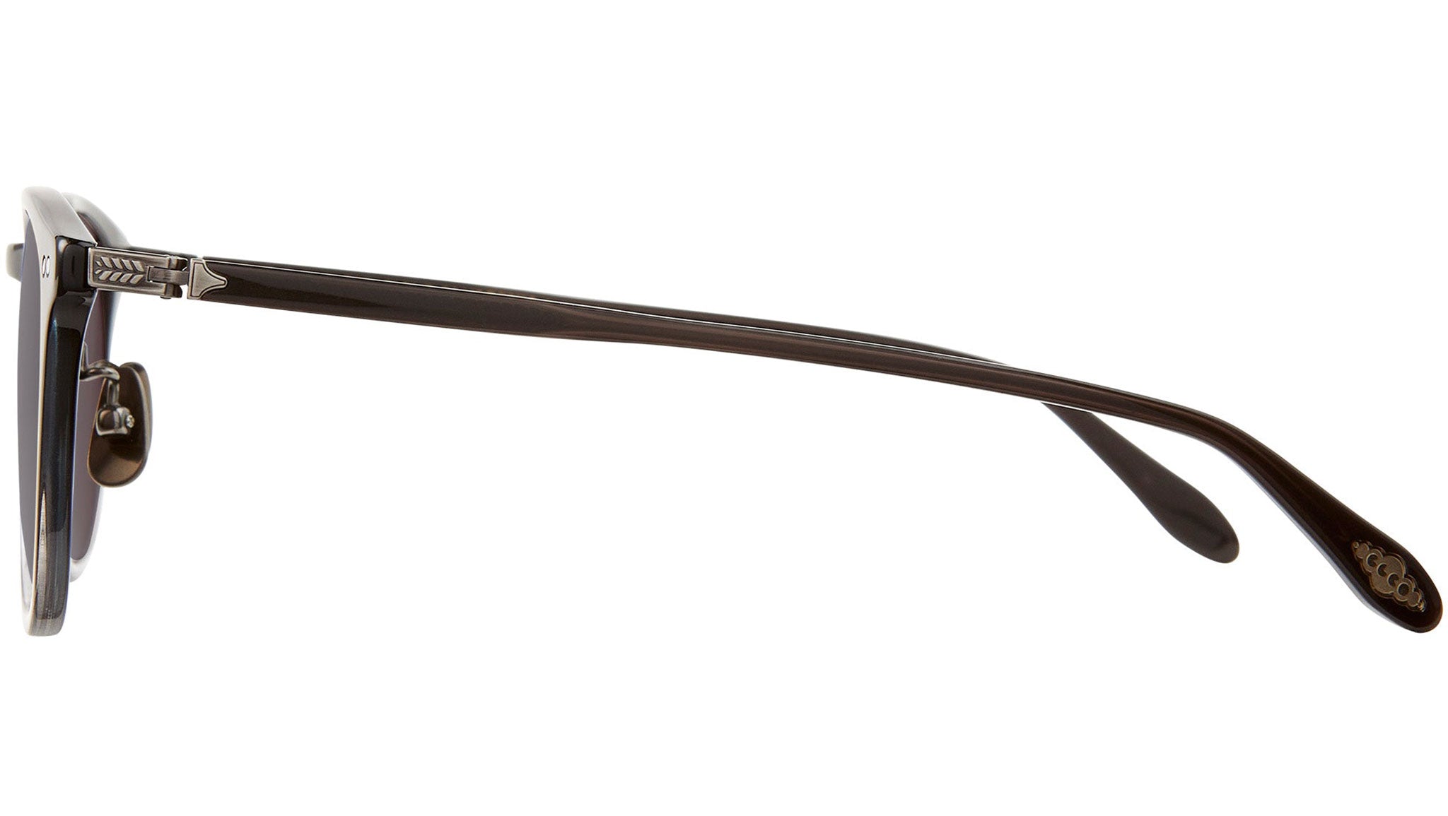 Garrett Leight Kinney J Sun GPF/PGY Sunglasses Graphite Fade - eye