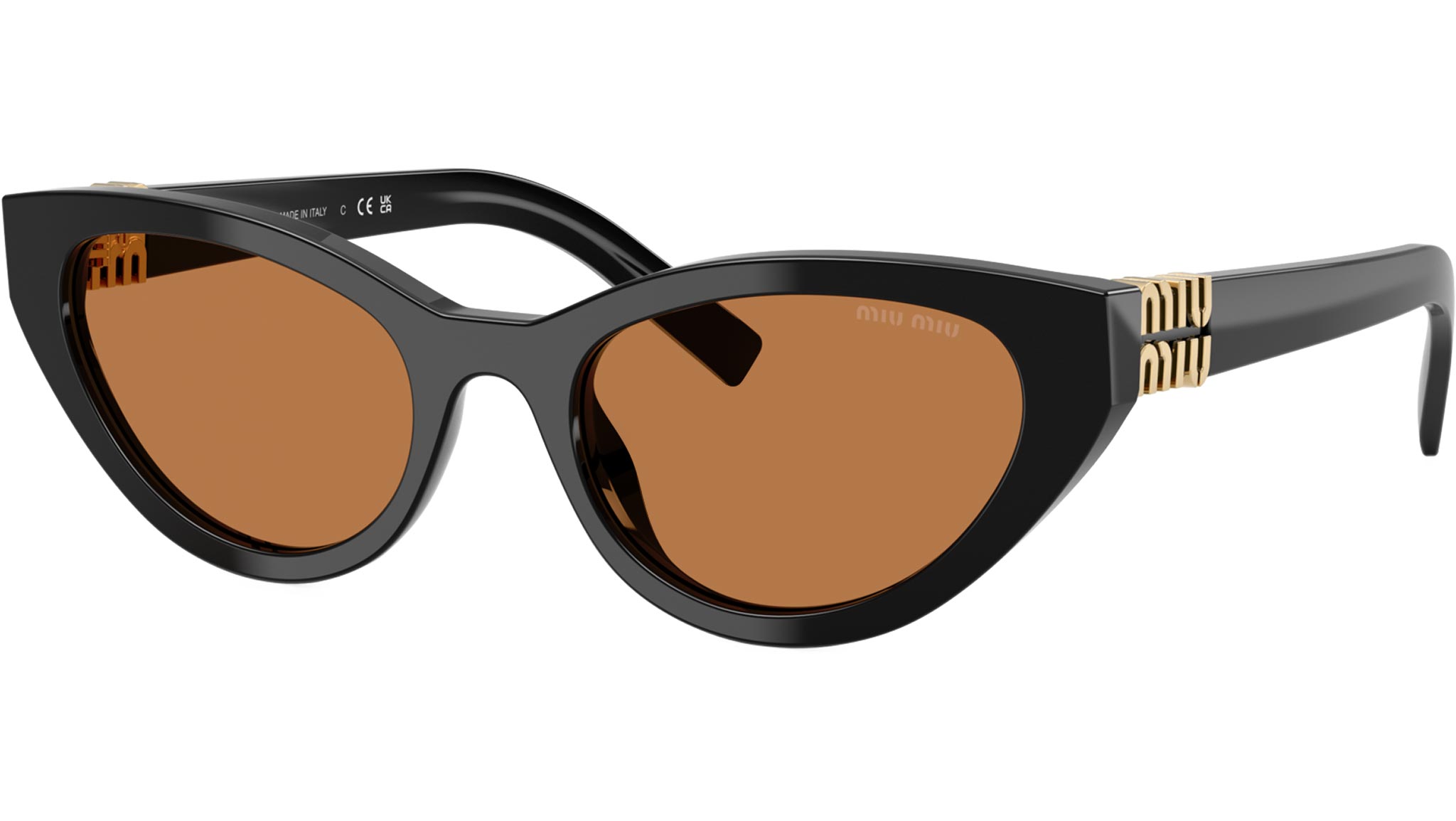 MU A04S Miu Miu Sunglasses 16K10I Black - eye-oo.com display picture 3