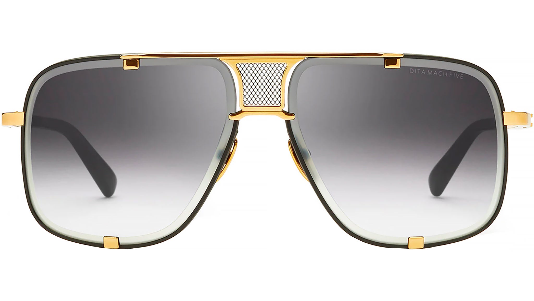 Dita Mach-Five DRX2087 Sunglasses A Black / Yellow Gold - eye-oo.com
