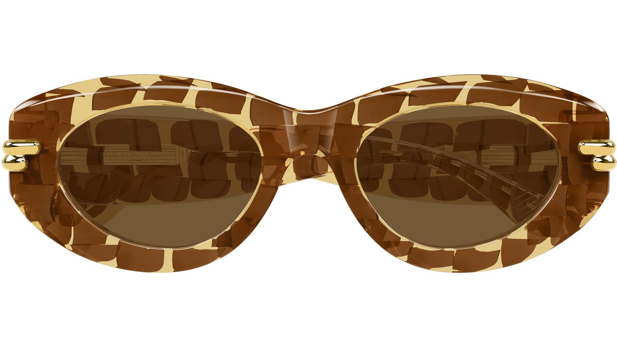 BV1322S Bottega Veneta Panthos Sunglasses 006 Brown - eye-oo.com display picture 3