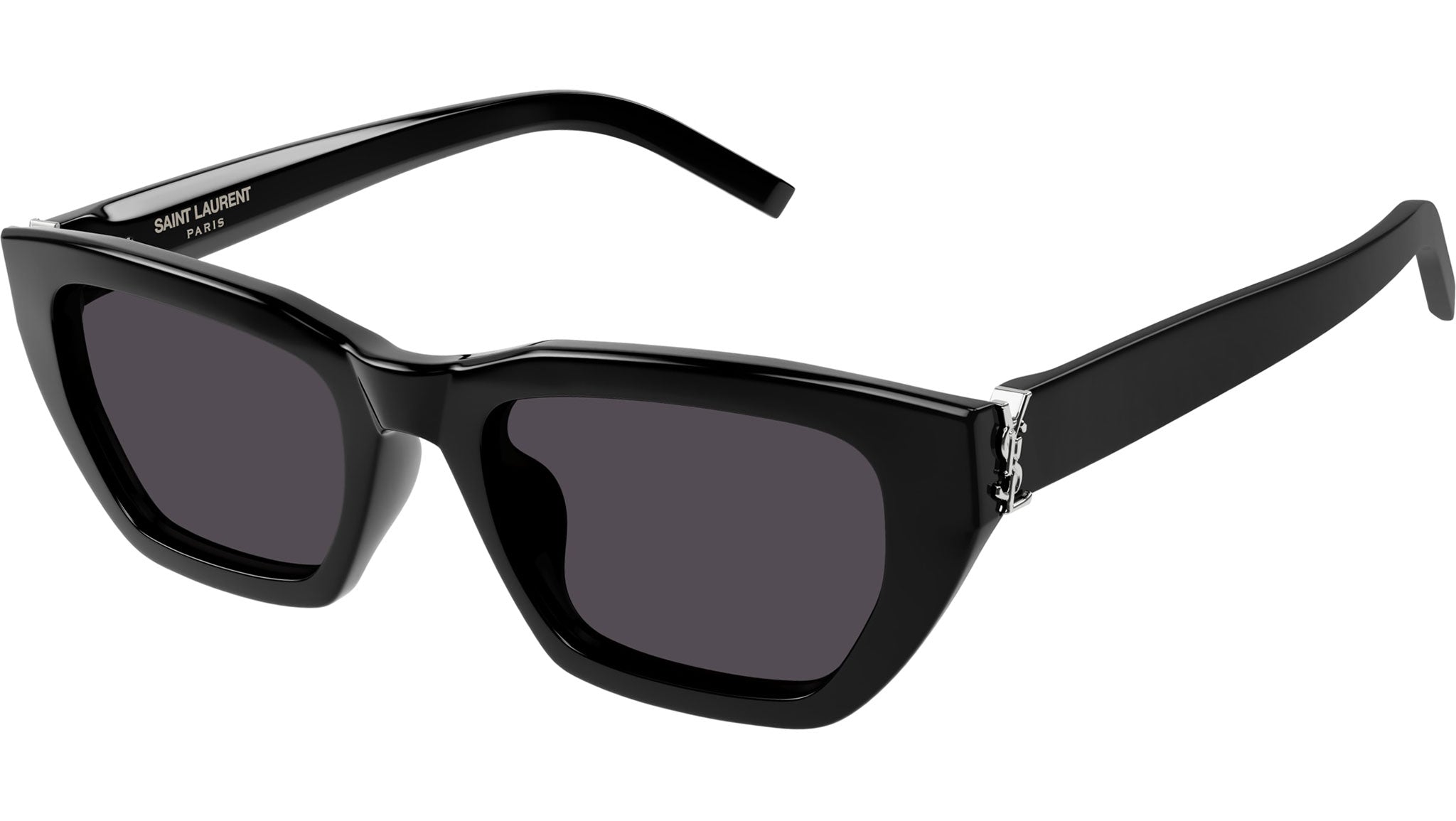 Saint Laurent SL M127/F Sunglasses 001 Shiny Black - eye-oo.com