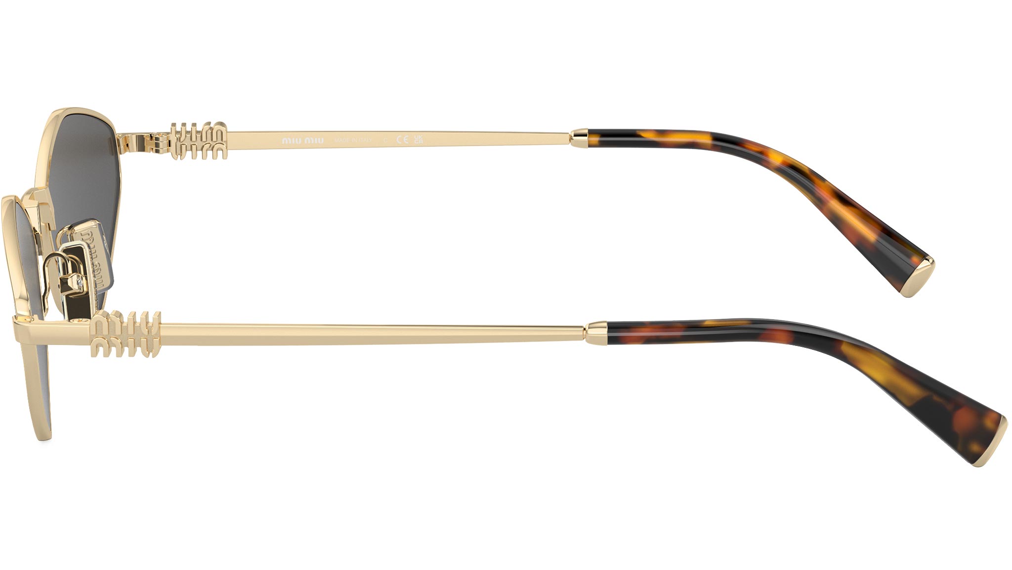 Miu Miu 0MU 56ZS Sunglasses ZVN5S0 Gold - eye-oo.com