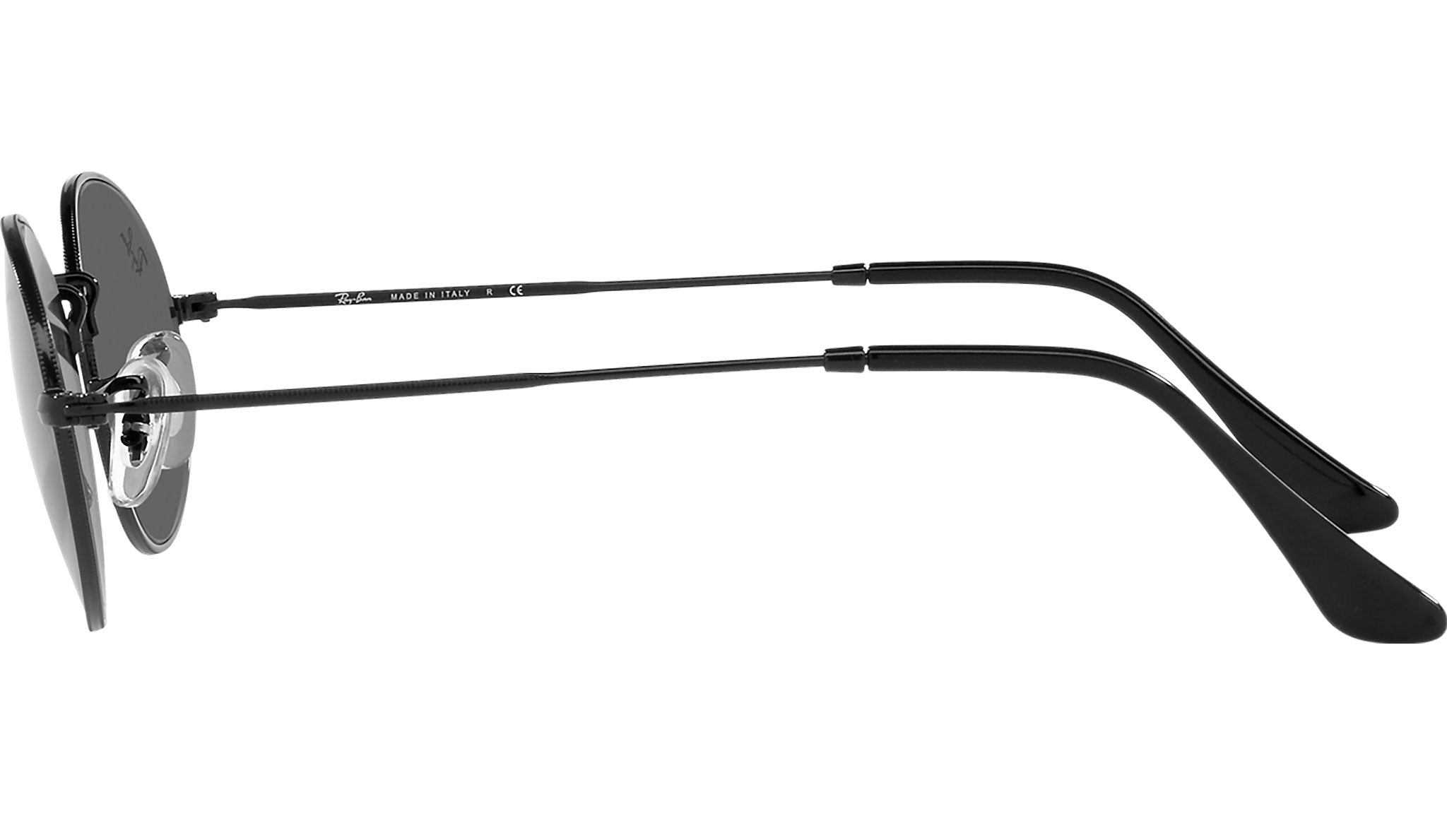 Ray-Ban Oval RB3547 002/B1 Black Sunglasses - eye-oo.com