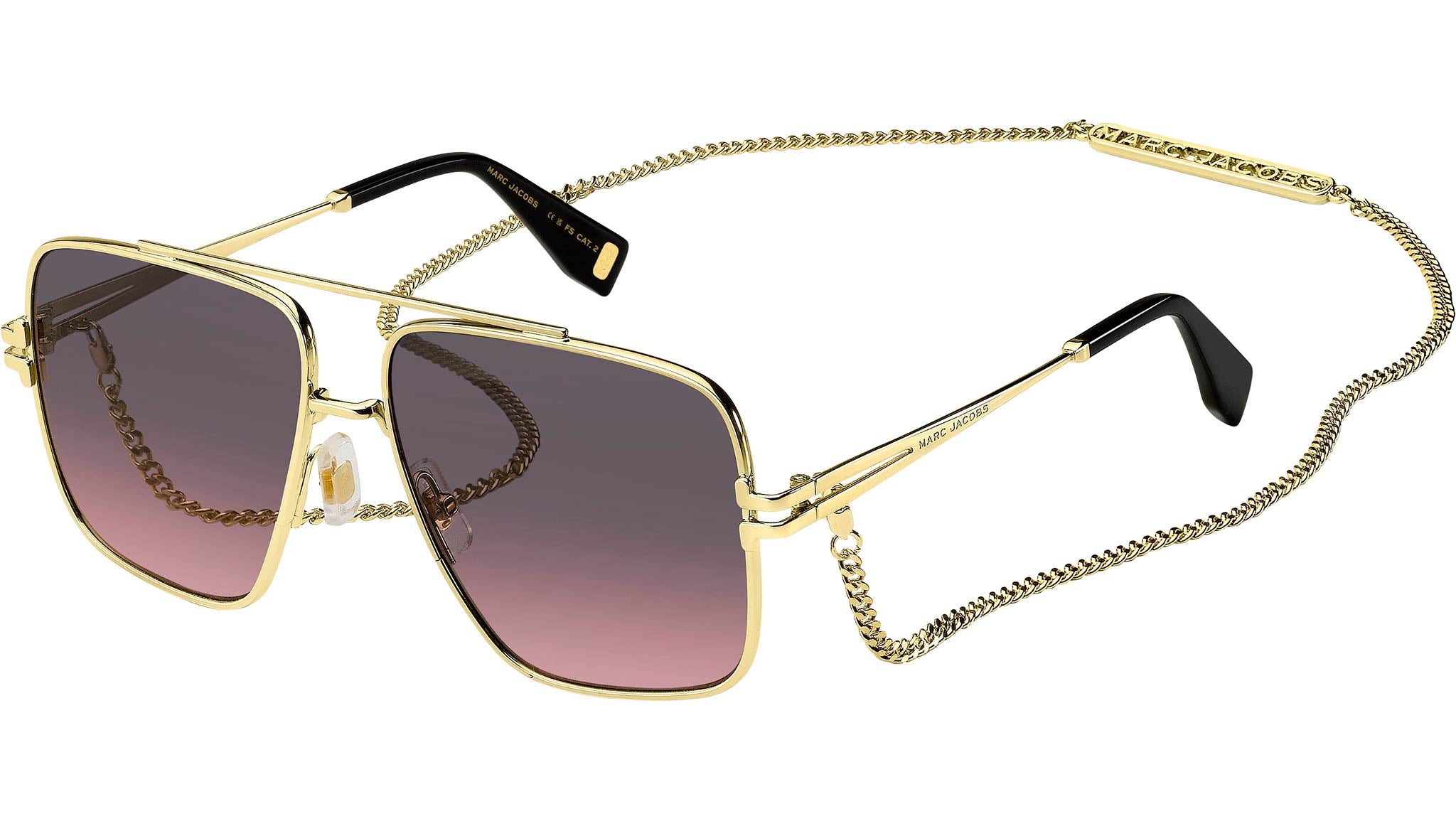 Marc Jacobs ナヒケタ フレム サンクラス MJ1091S RHL Marc Jacobs MJ 1091/N/S RHL M2 Sunglasses Gold Black - eye