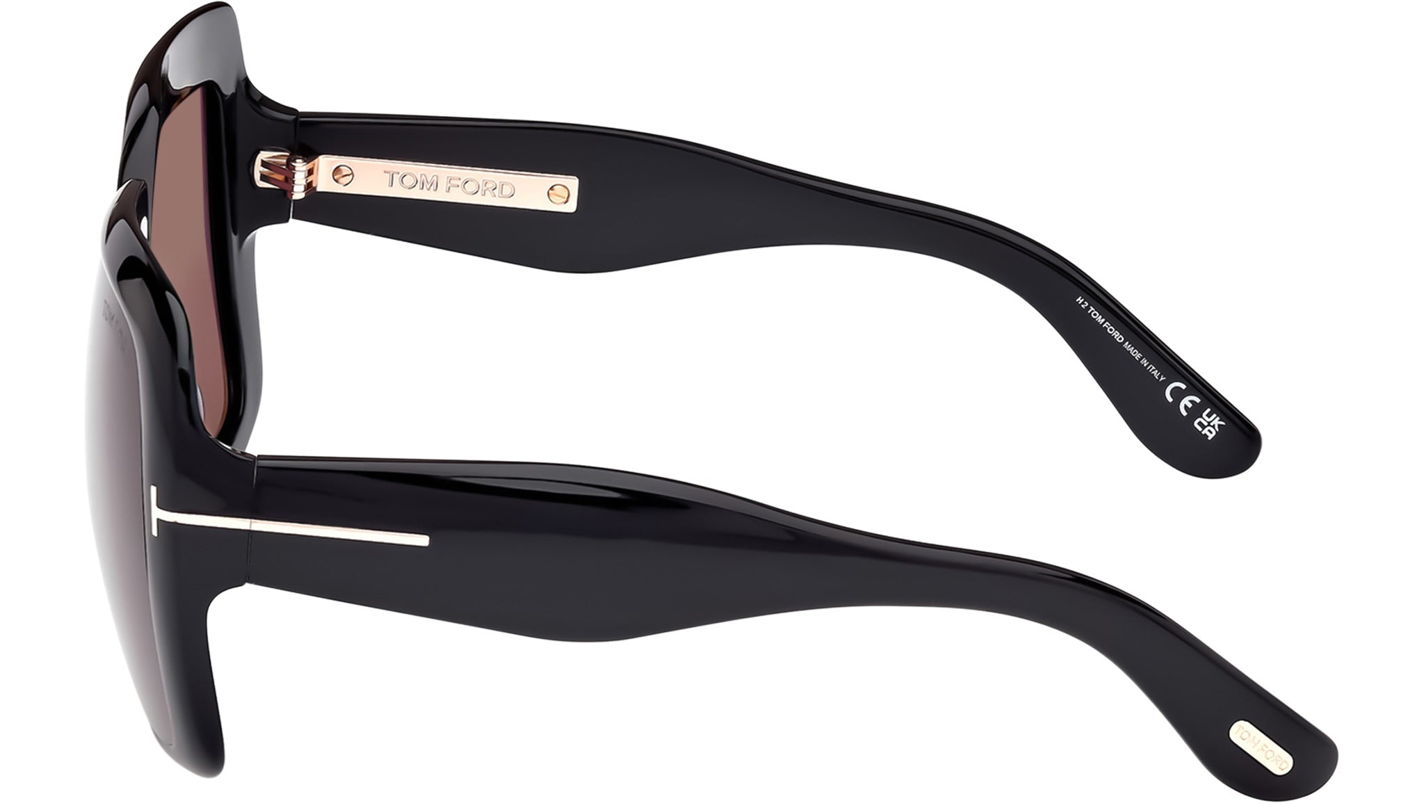 Tom Ford Aurora Sunglasses FT1194 01A Shiny Black - eye-oo.com